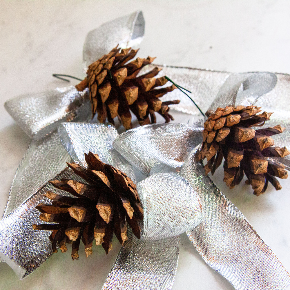 Natural Pine Cone Ornaments- 3 pack — Vivaldi Flora