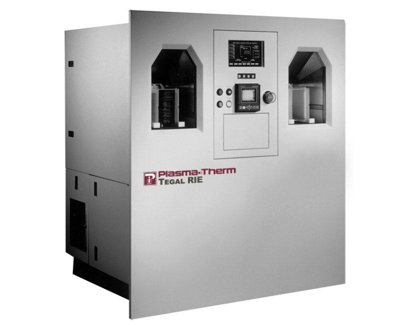 The Plasma-Therm Tegal Etch Platform. It is a frontal photo of the system with the company name 'Plasma-Therm' and system name 'Tegal RIE' visible on the front