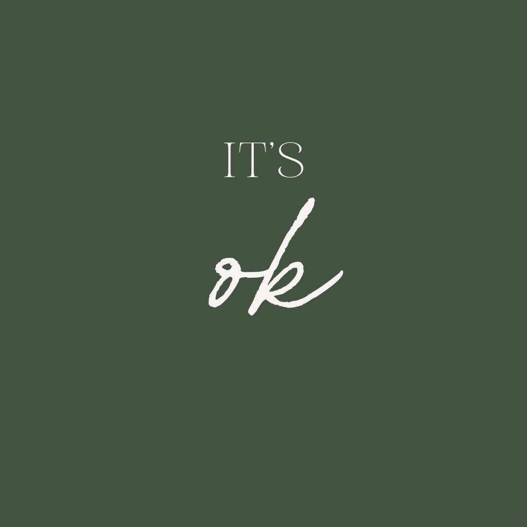 You know what, it's ok:

- to not be ok
- to not be productive all the time
- to not be connected all the time
- to not be good all the time
- to not constantly grow and analzye everything
- to not be faster and have and be more all the time
- to not