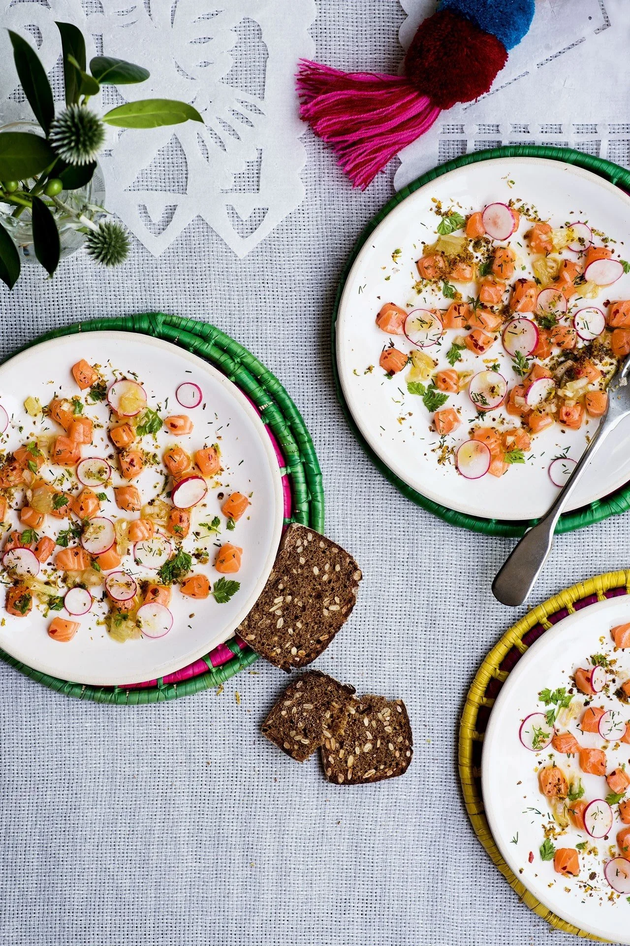 Salmon with Coriander, Lime and Gin