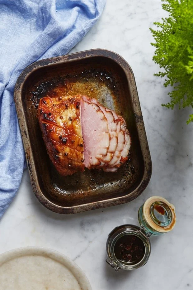 Hot Ham with Port and Lime Sauce