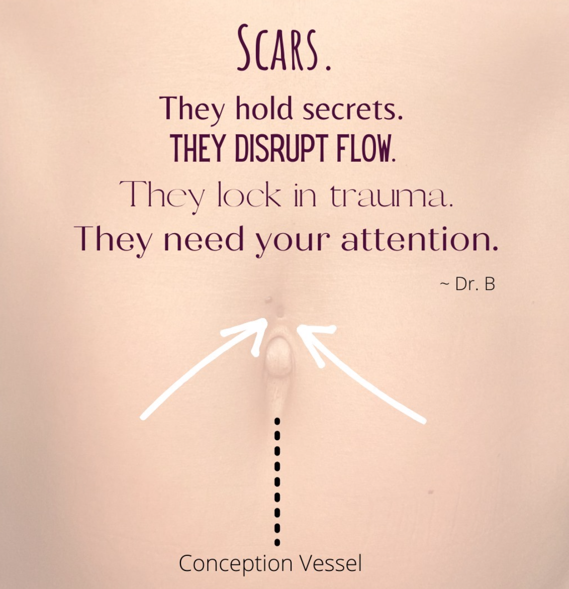 Scars, they fade but their energy remains. 