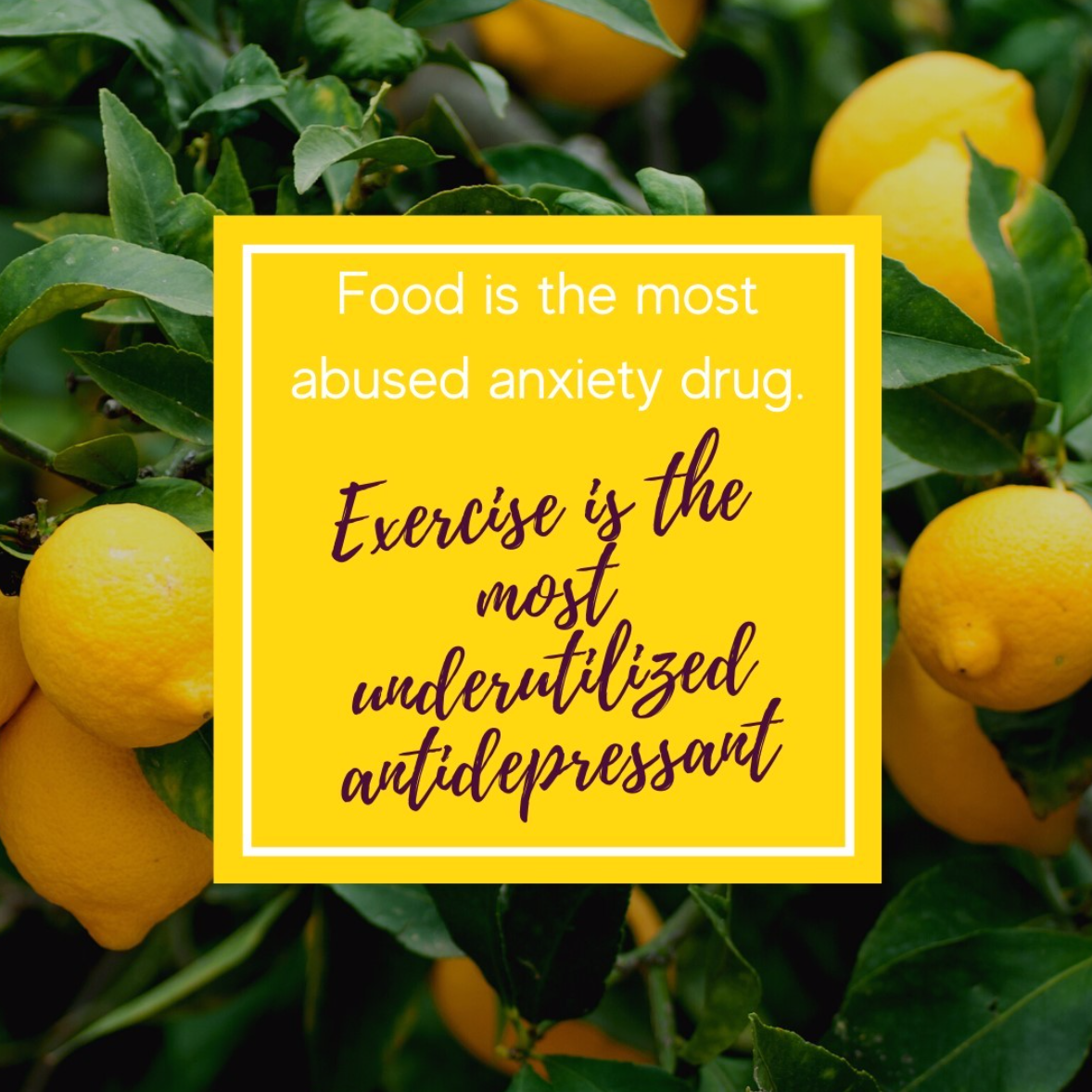 What's your drug of choice? Food or Exercise.