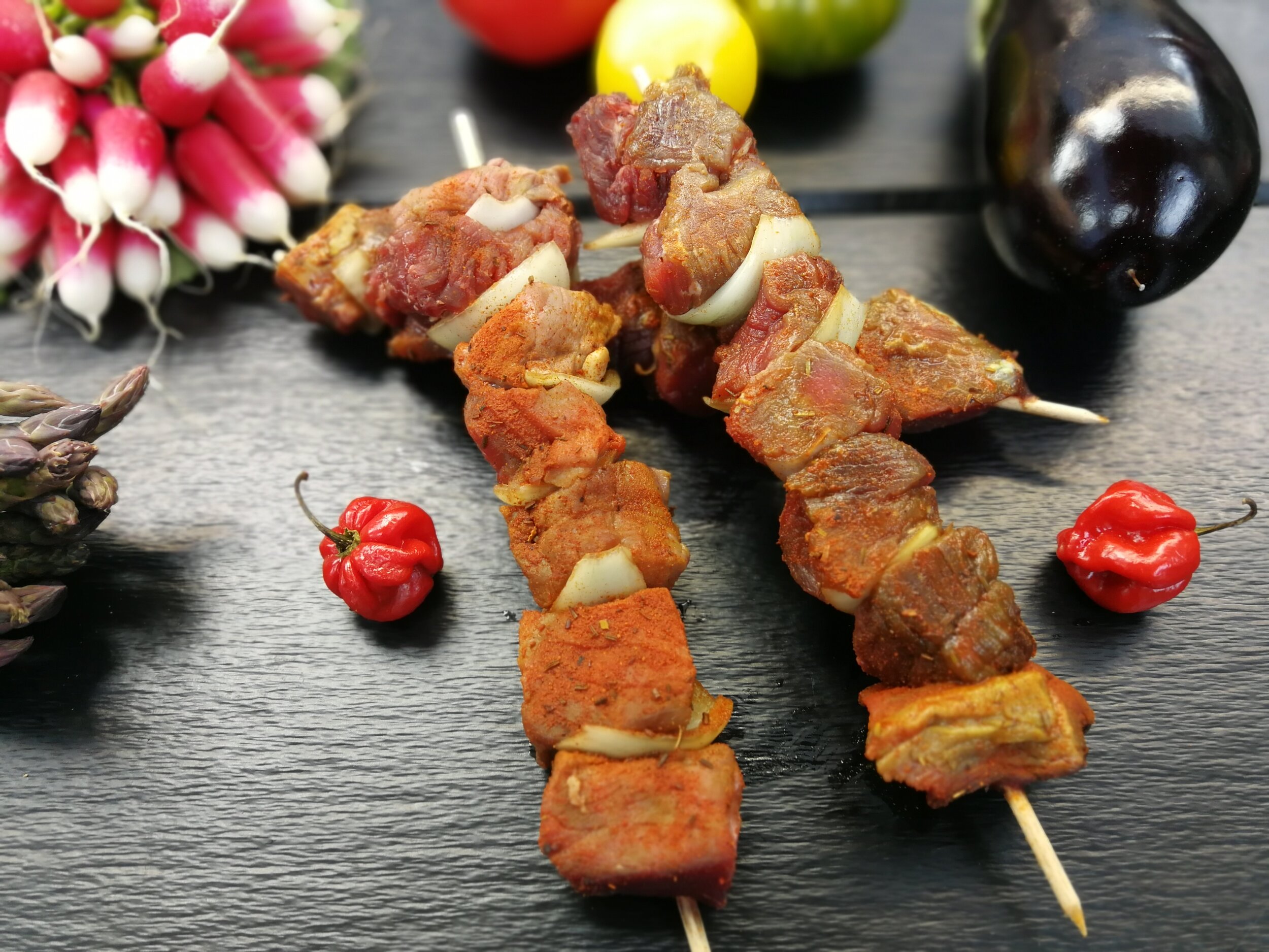 Brochettes de bœuf