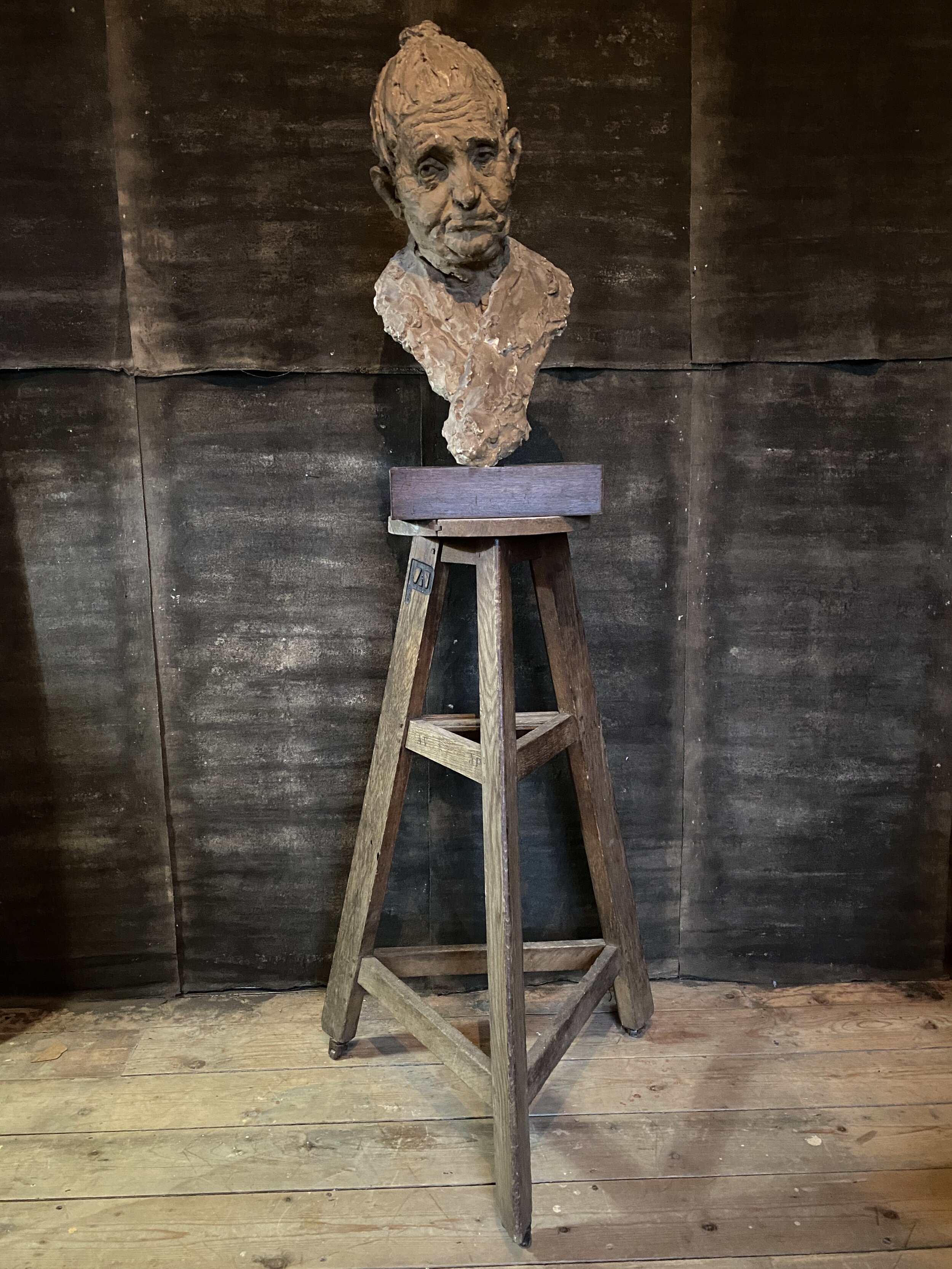Early Brutalist Plaster Bust
