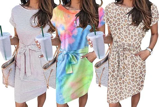 Amazon Shoppers Say This Flattering T-Shirt Dress Is So Soft, It's Like 'Wearing Pajamas Out and About'