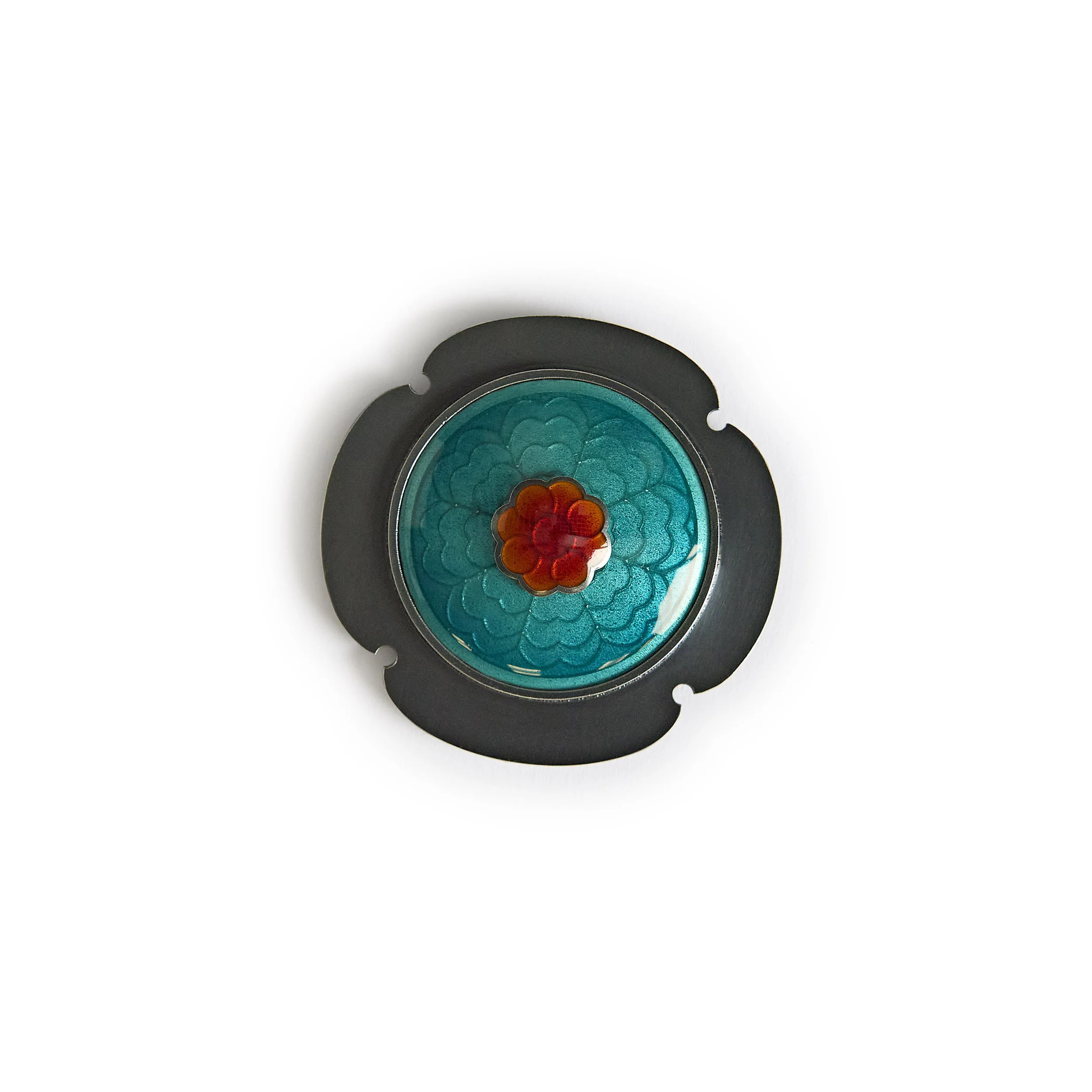 brooch big rosette teal and red.jpg