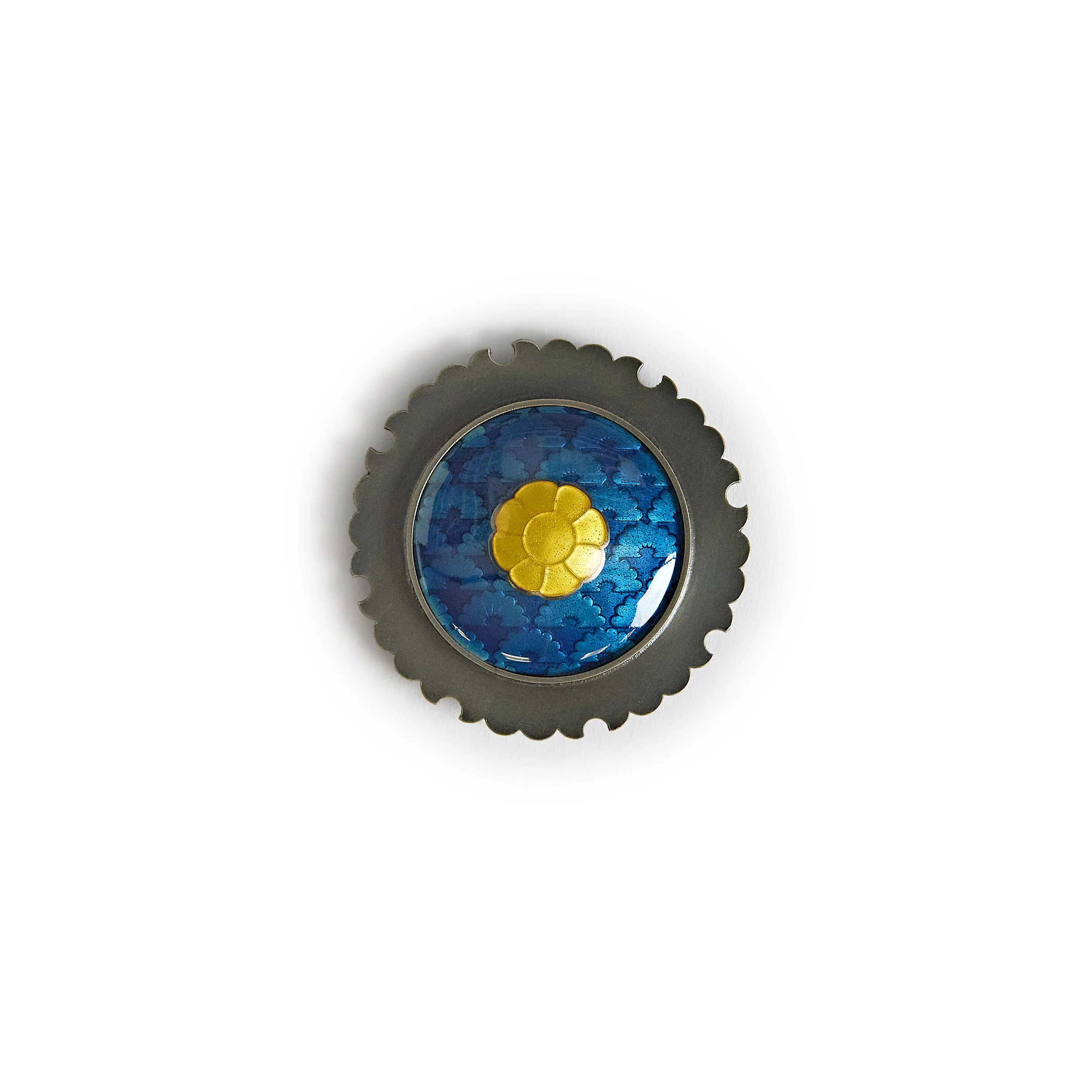 brooch small blue and yellow rossette.jpg