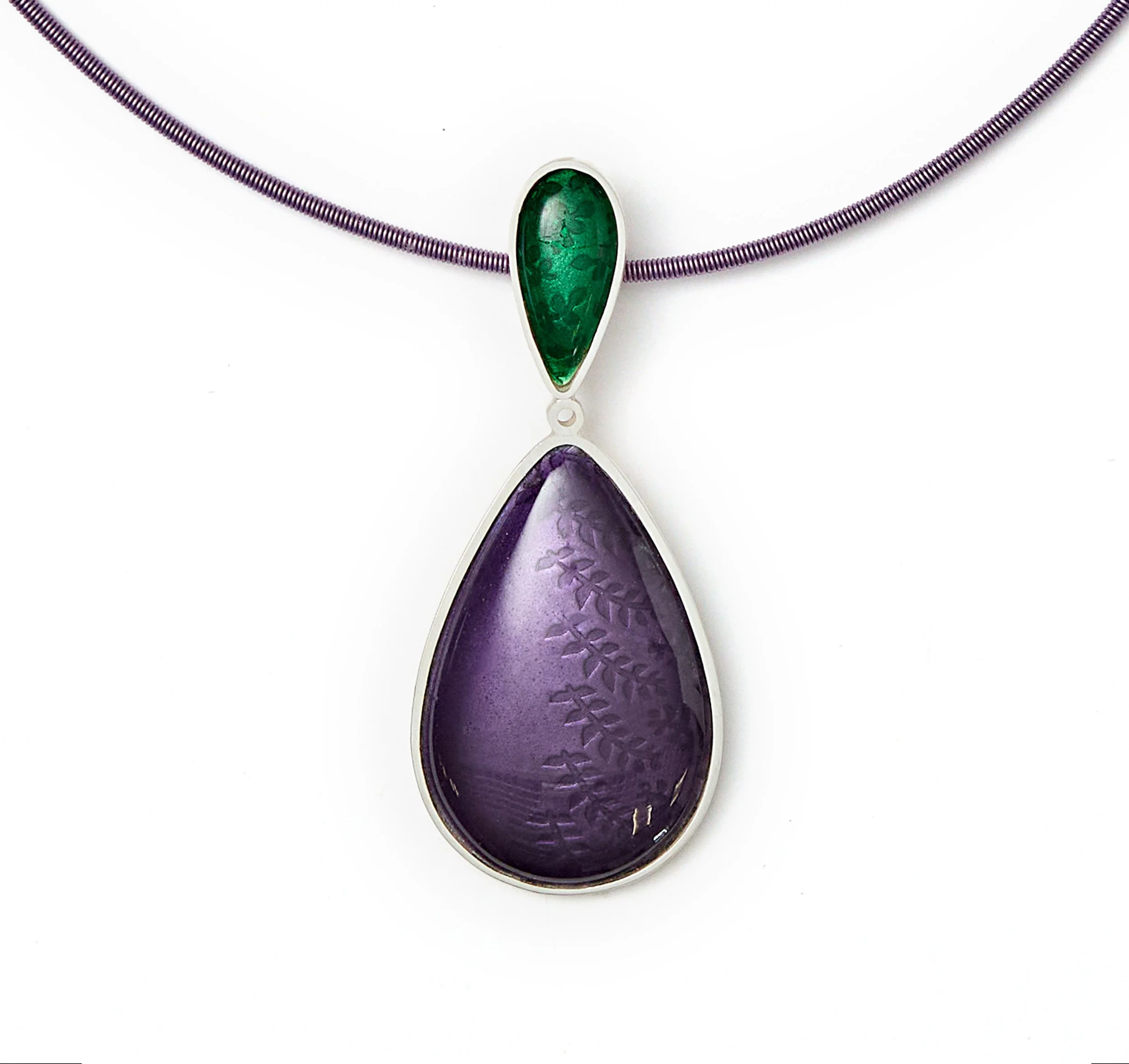 Green tear drop purple pendant psd.jpg