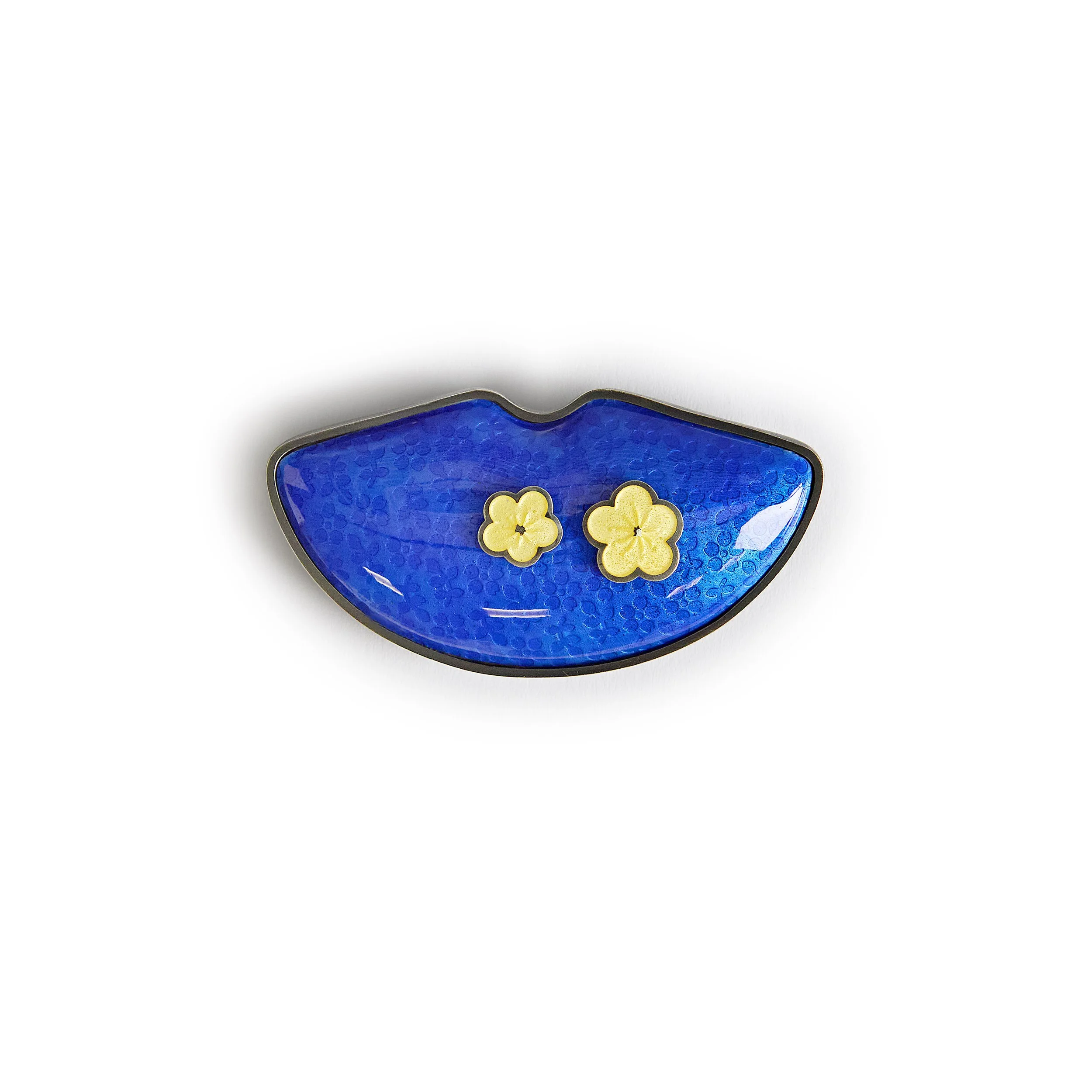 brooch blue fan with yellow flowers.jpg