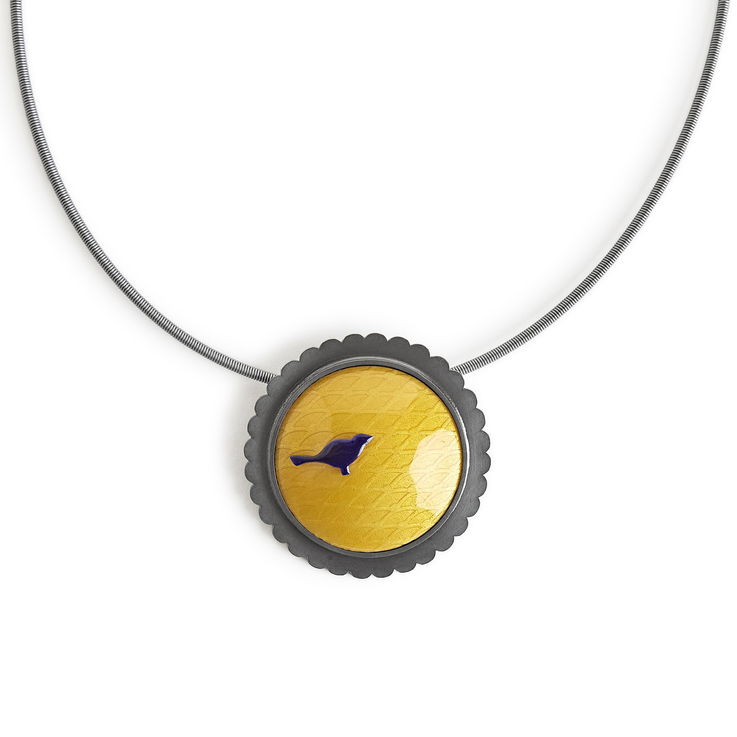 yellow pendant frame and blue bird.jpg