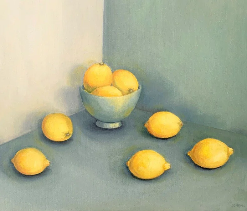 lemons in a bowl still llife oil painting Jonquil Williamson.jpg