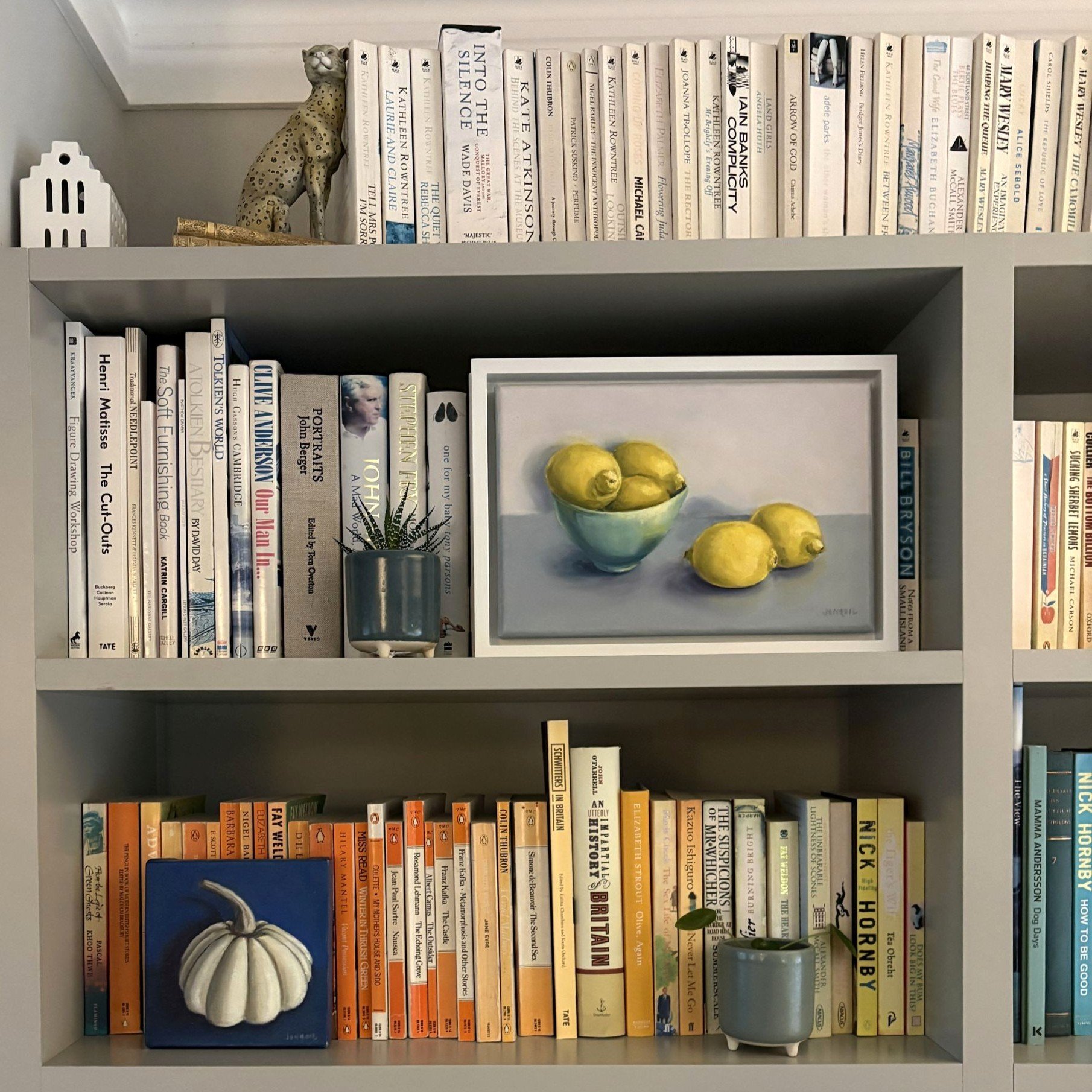 Original oil painting of lemons, contemporary realist still life, framed 34x24cm, original still life art UK