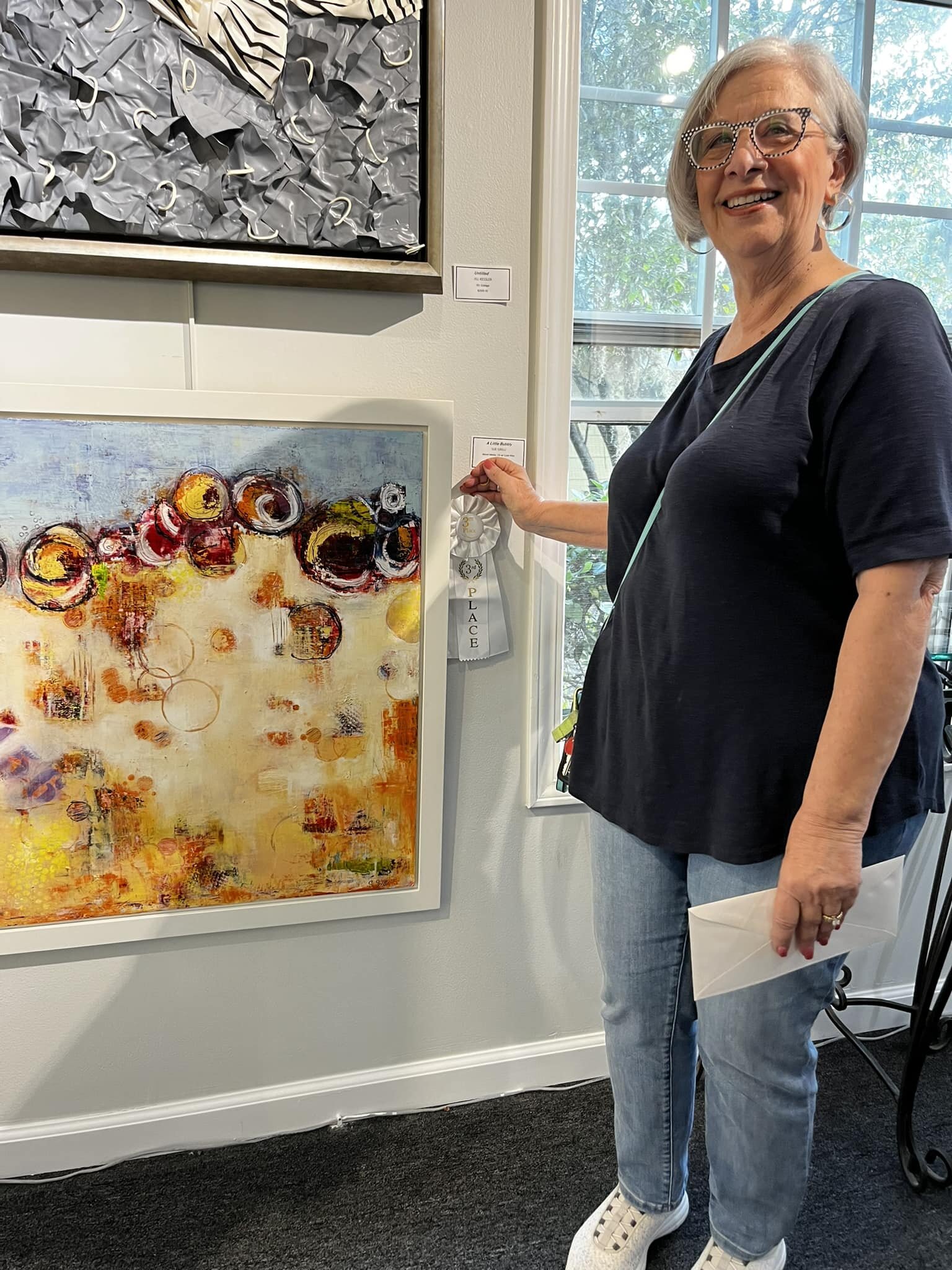 Honored to have received a 3rd place award for my painting &ldquo;A Little Bubbly&rdquo; at SOBA today.
