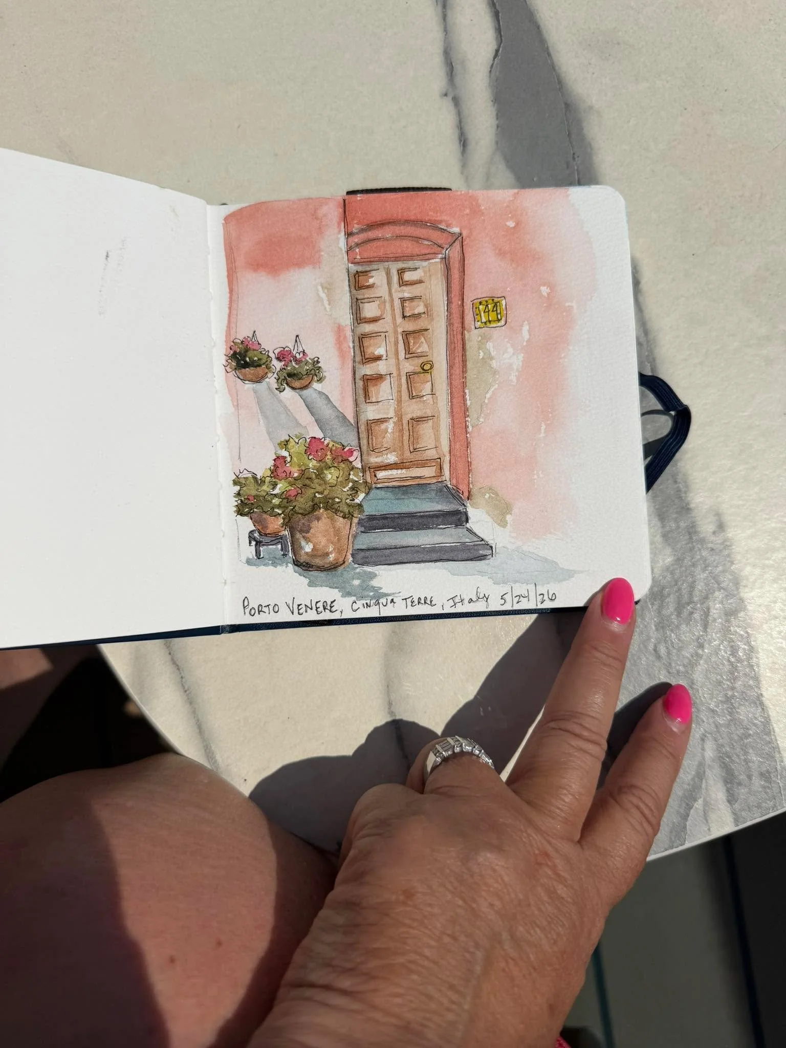 Sketching while on vacation.., simple joys!