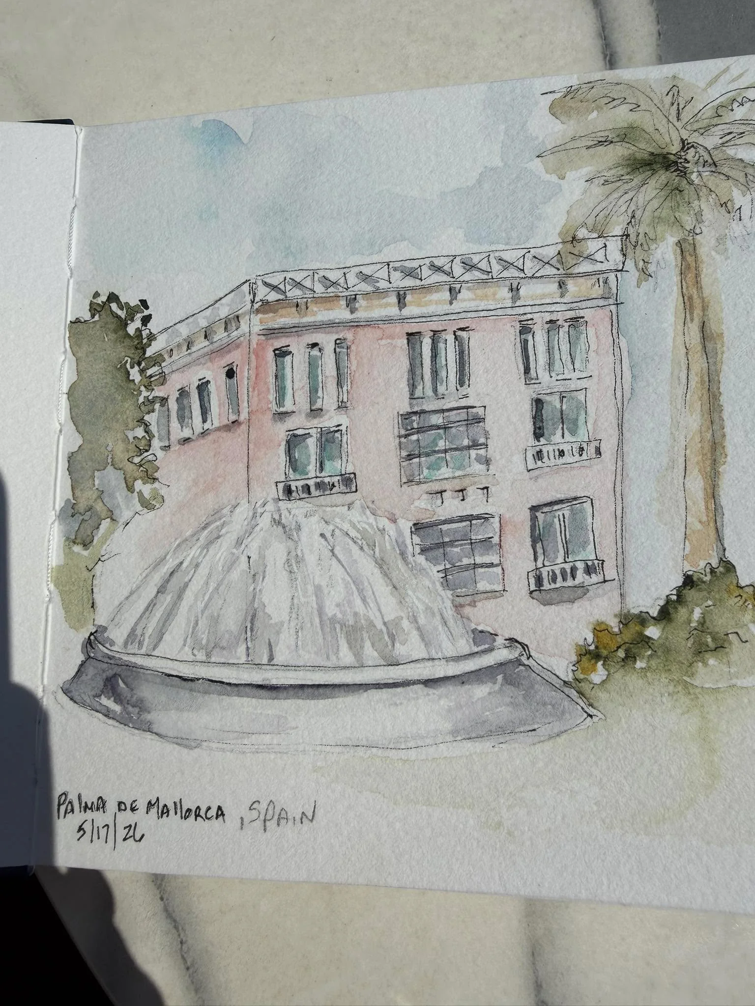 We had such a fabulous trip to the Mediterranean. I take many photos and then create paintings in my sketchbook. It&rsquo;s such a great way to remember our wonderful travels.