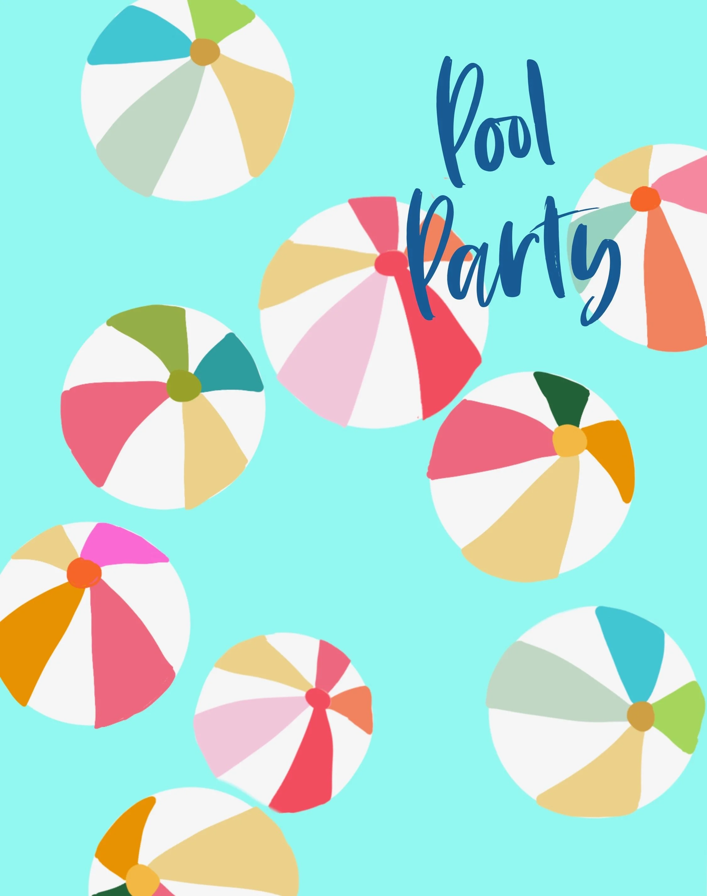 Pool Party Print