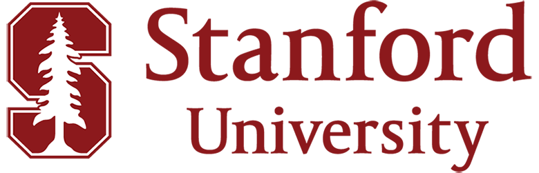  Stanford University logo in dark red 
