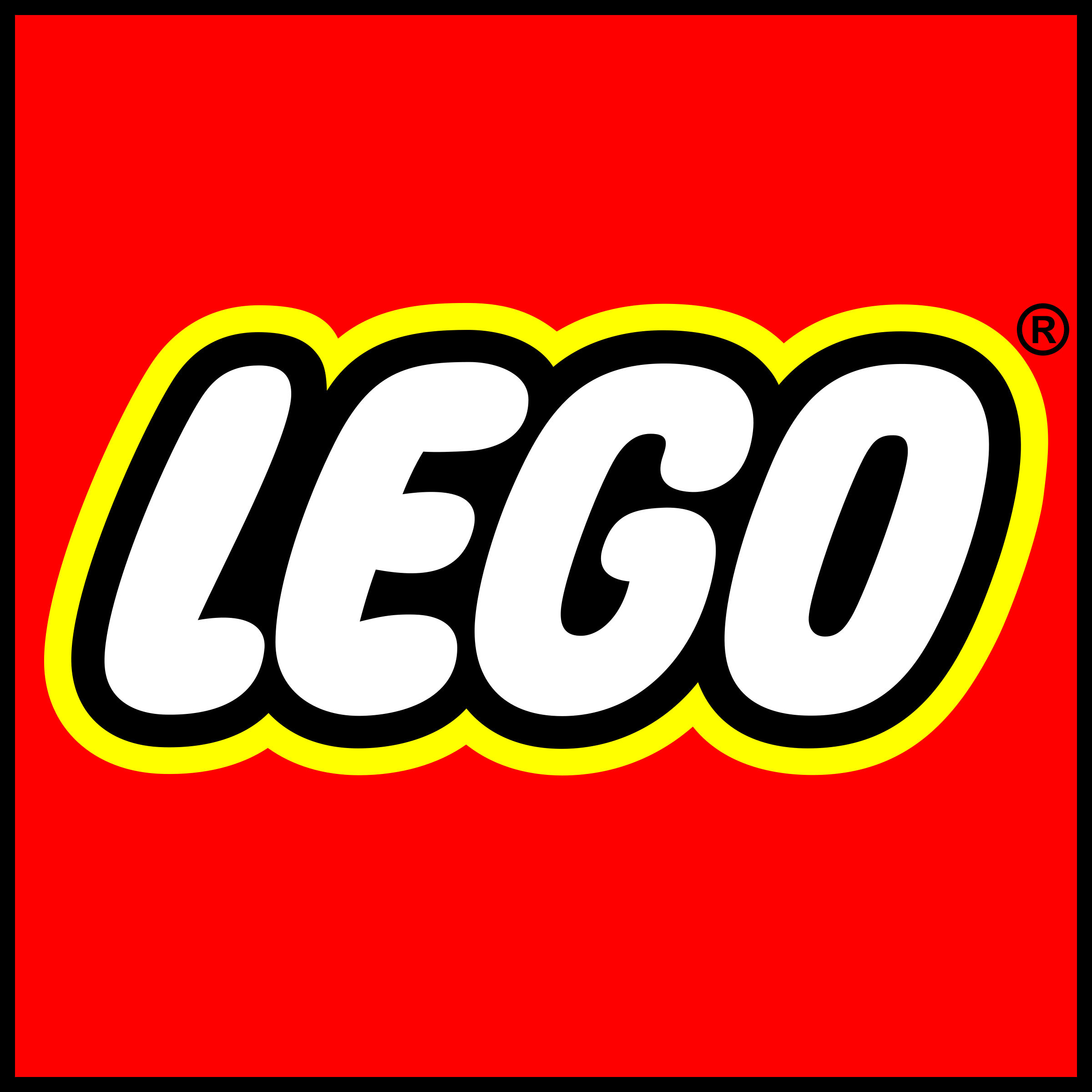  Lego logo in red 