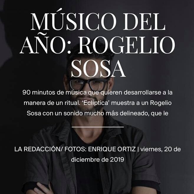 Rogelio Sosa, músico del año (Revista La Tempestad)