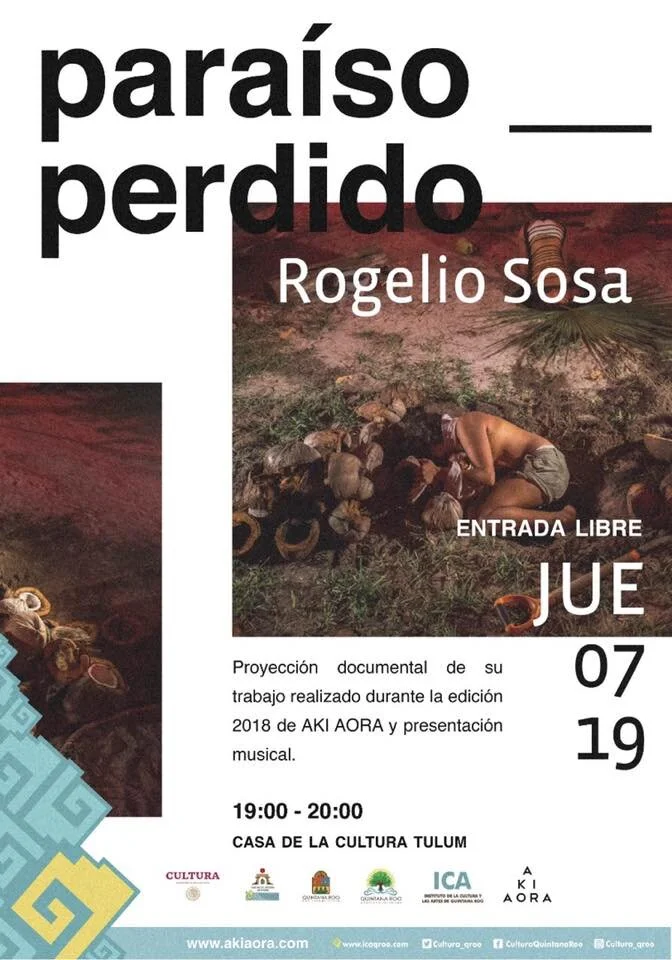 Live y proyección en Aki Aora, Tulum