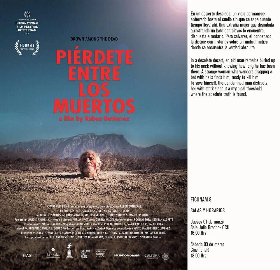 Estreno de Piérdete entre los Muertos en FICUNAM