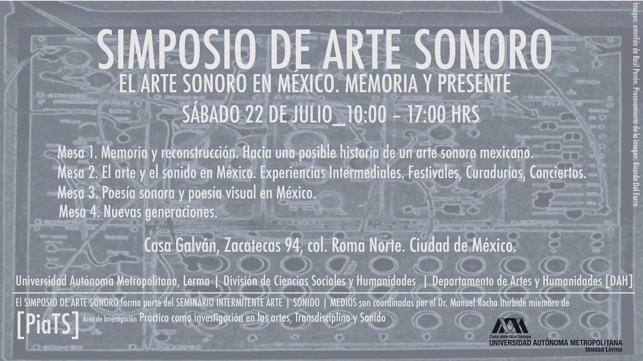 Charla en el Simposio de arte sonoro UAM