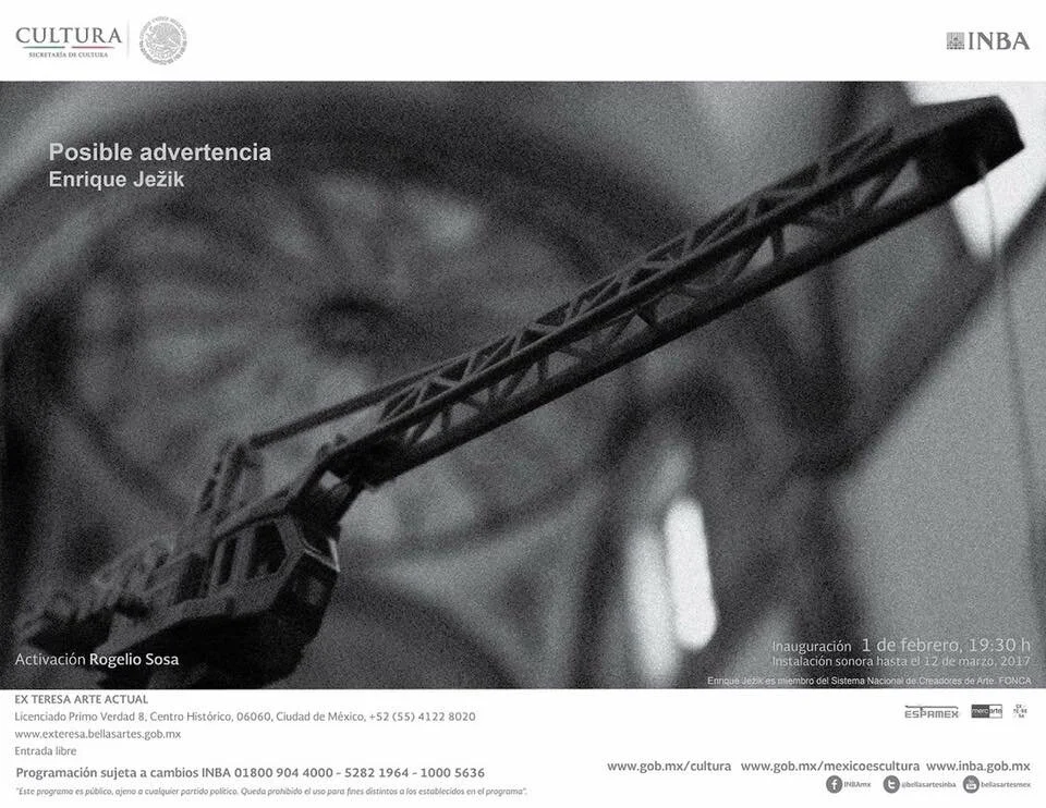 Posible advertencia. Colaboración con Enrique Jezik.