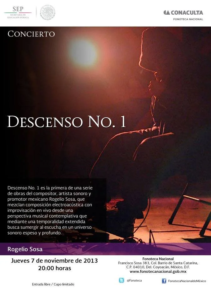 Descenso. Live en la Fonoteca Nacional