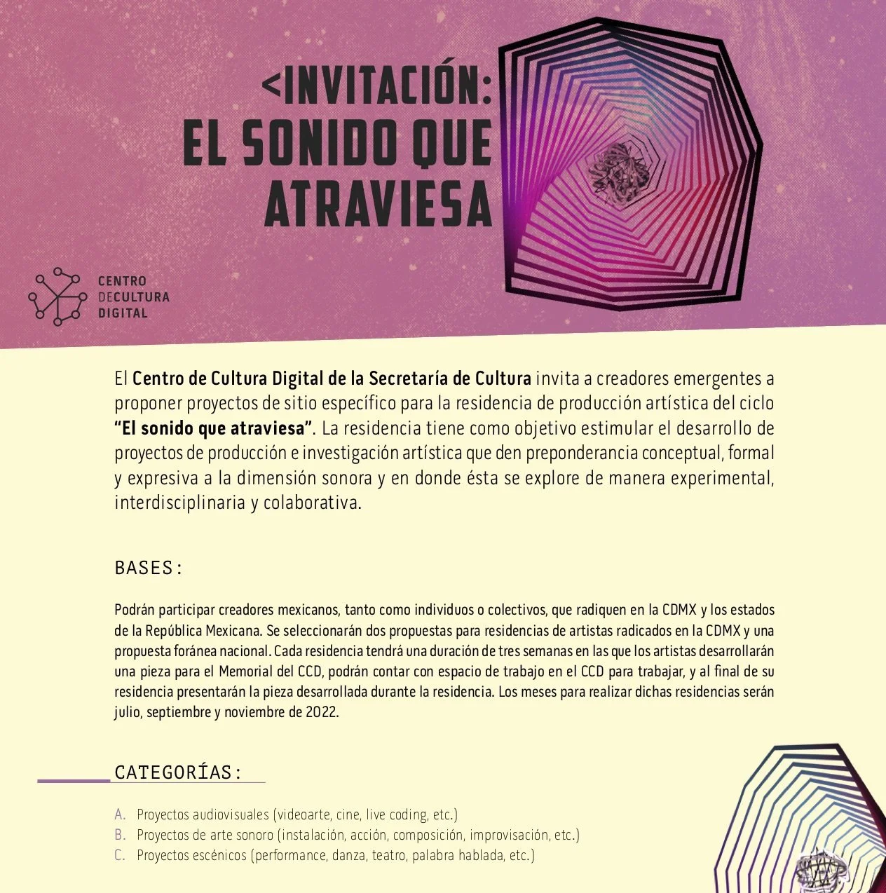 El Sonido que atraviesa, invitación a participar