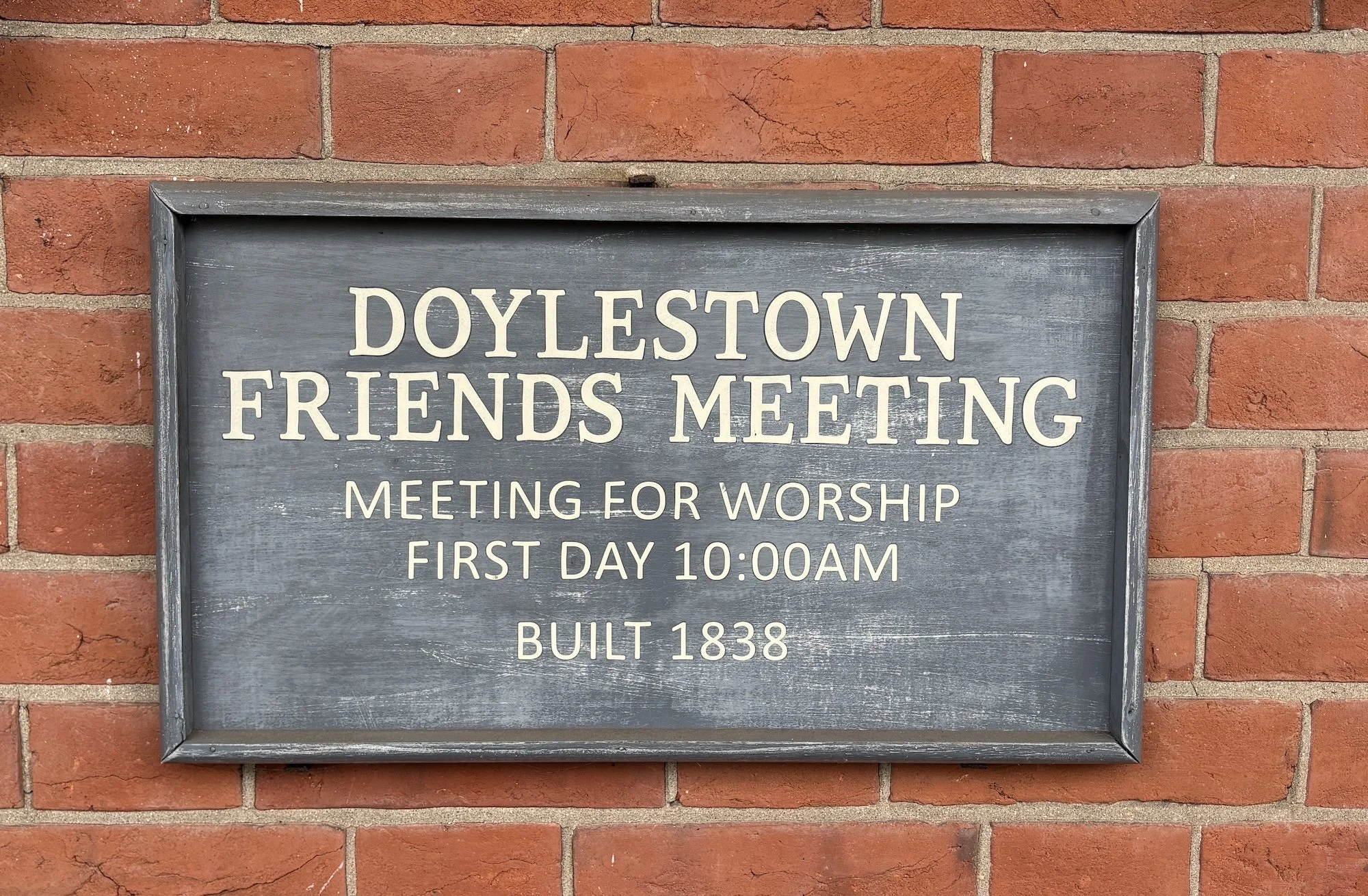 Doylestown Friends: Signage That Says It All