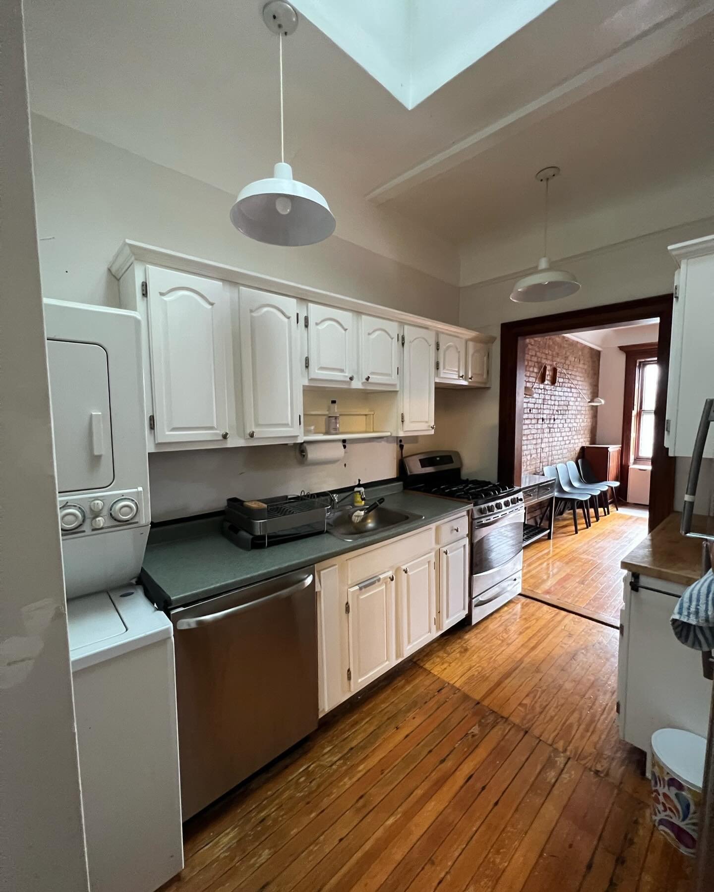 Swipe left to see the before-and-after of our Prospect Park Kitchen renovation. We&rsquo;re just getting started, but the difference is already staggering. 

#RenovationProject #Transformation #KitchenMakeover