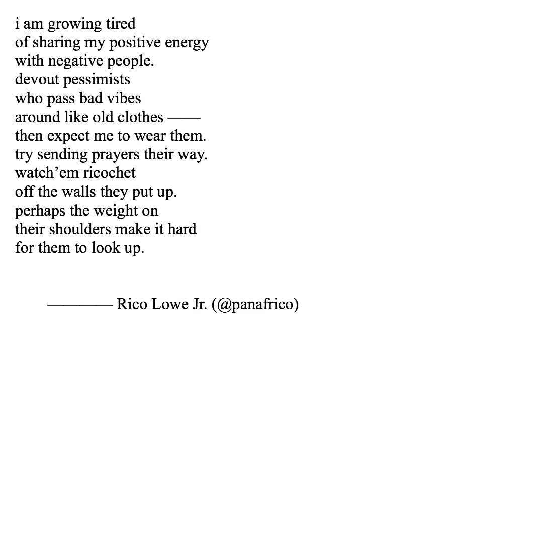 Devout Pessimists. - Rico Lowe Jr.