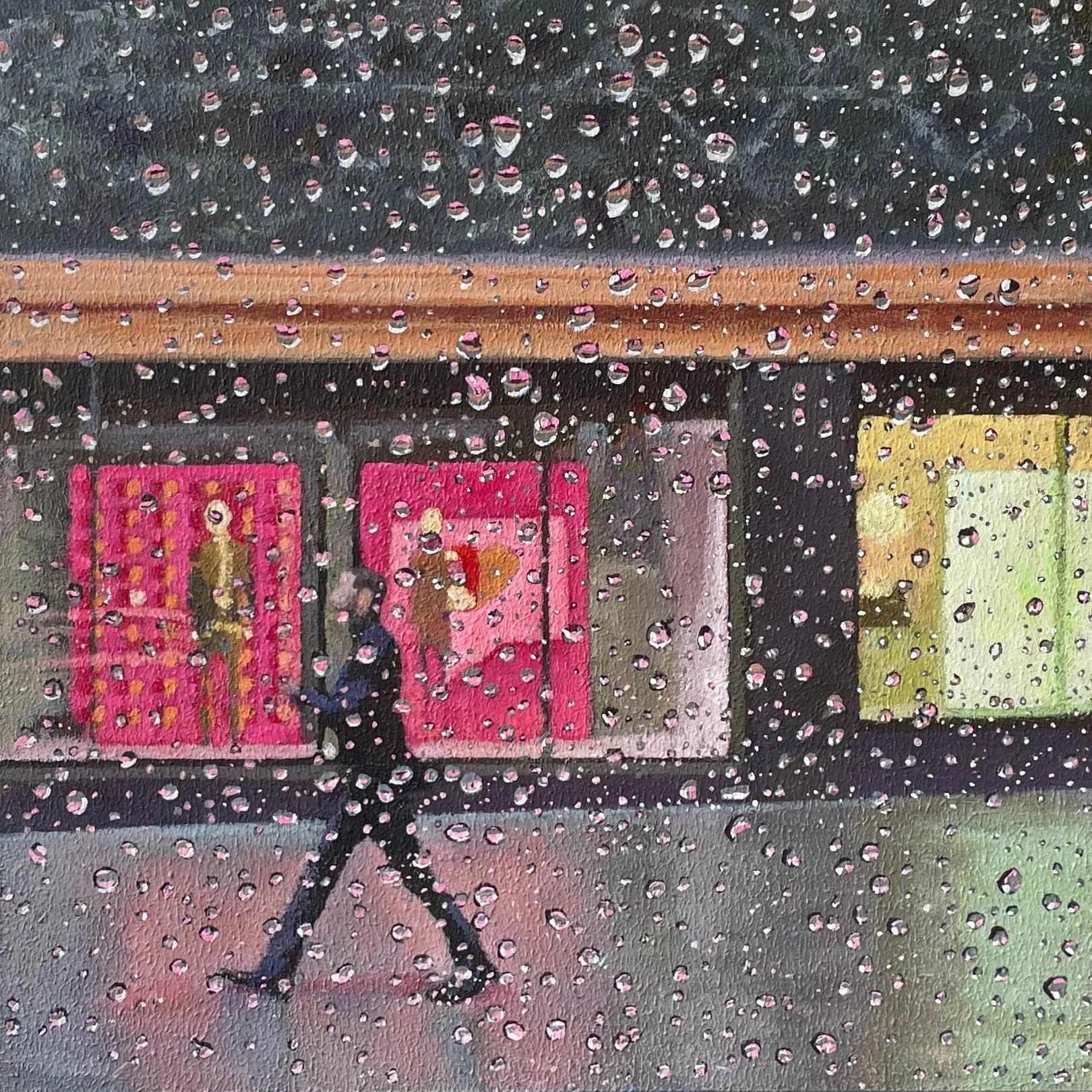 10 X 10 X 1.75 - “Union Square, Stockton” acrylic on panel, 2026