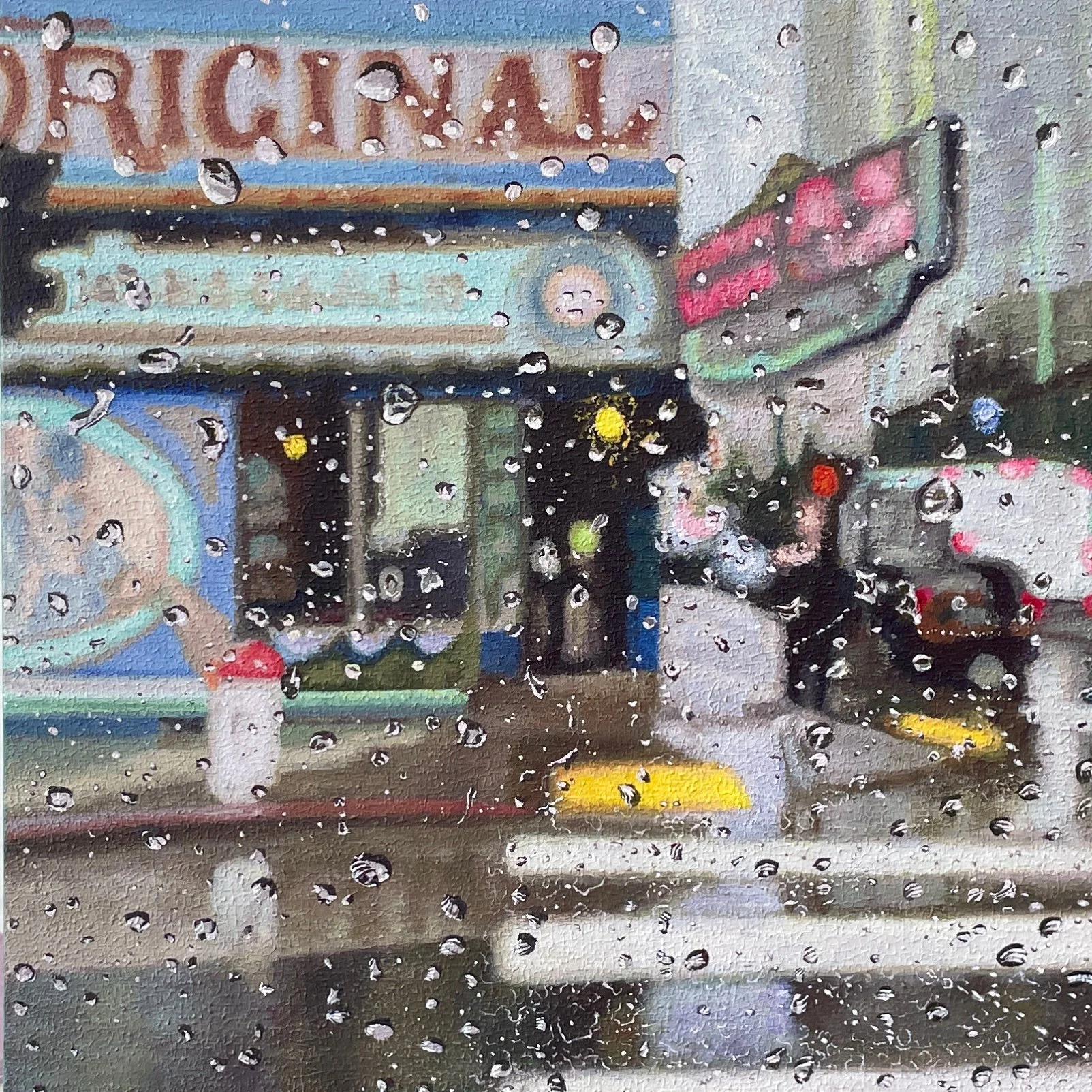 10 X 10 X 1.75 - “Tommy's Joynt, Van Ness” acrylic on panel, 2026