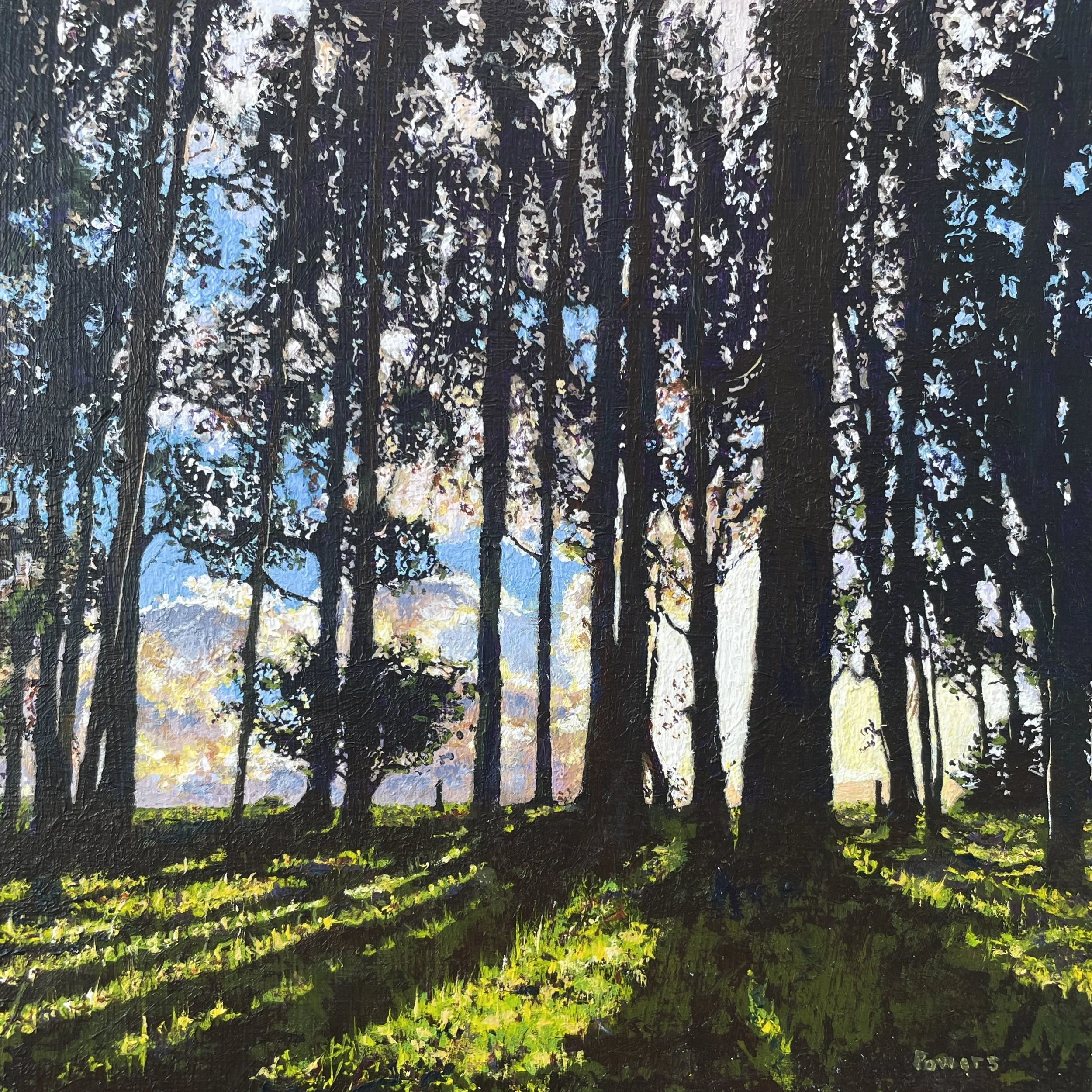 6 X 6 X 1.75"  - “Bolinas” acrylic on panel, 2026