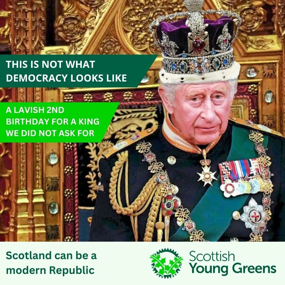 Scotland has been facing unrelenting attacks on our autonomy lately, and this celebration of a King we did not ask for is another reminder of the limits we are under

We must continue to be a voice of modern democracy and a republic that values freed