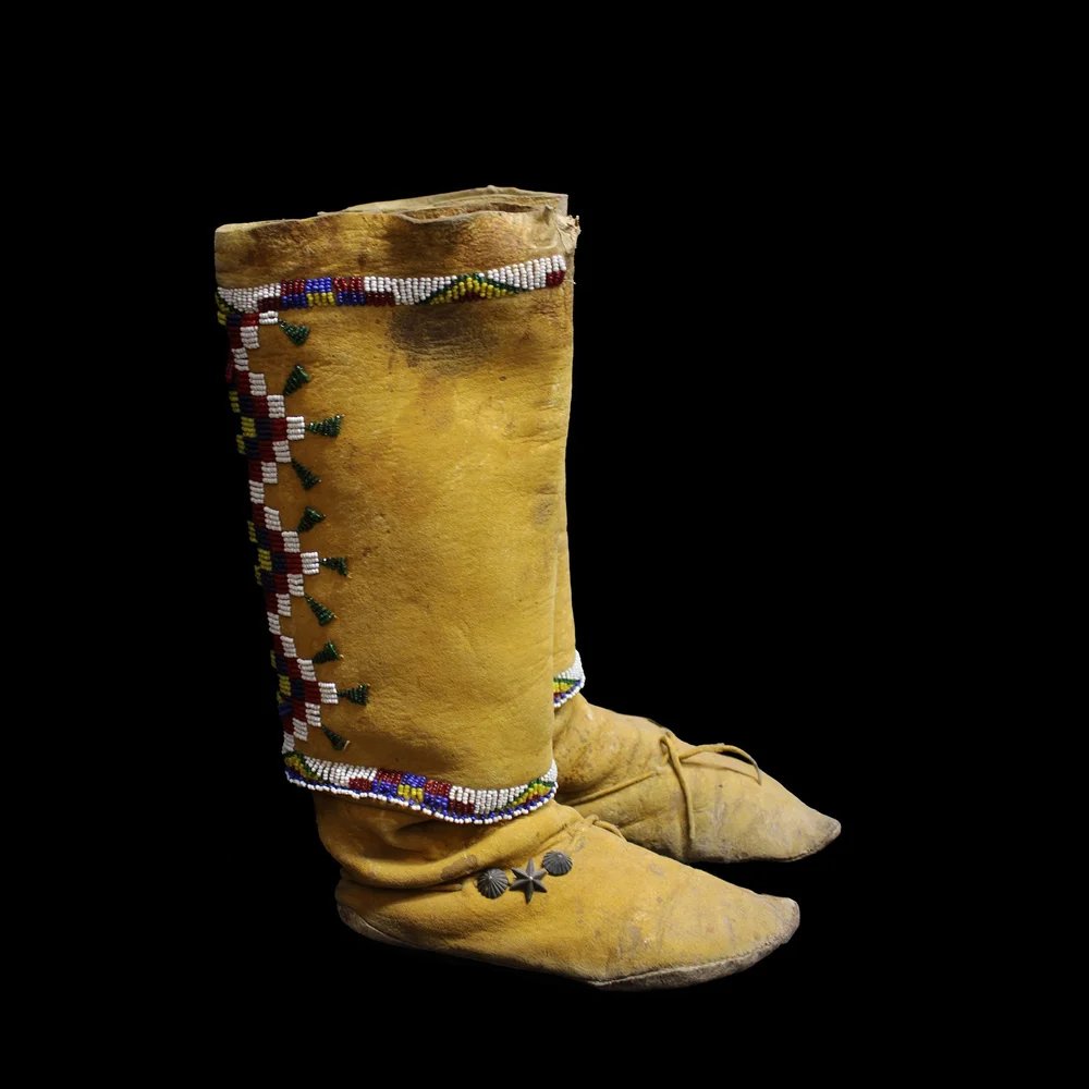 Leather Moccasins Apache Moccasin Boots Men's Leather Moccasin Boots