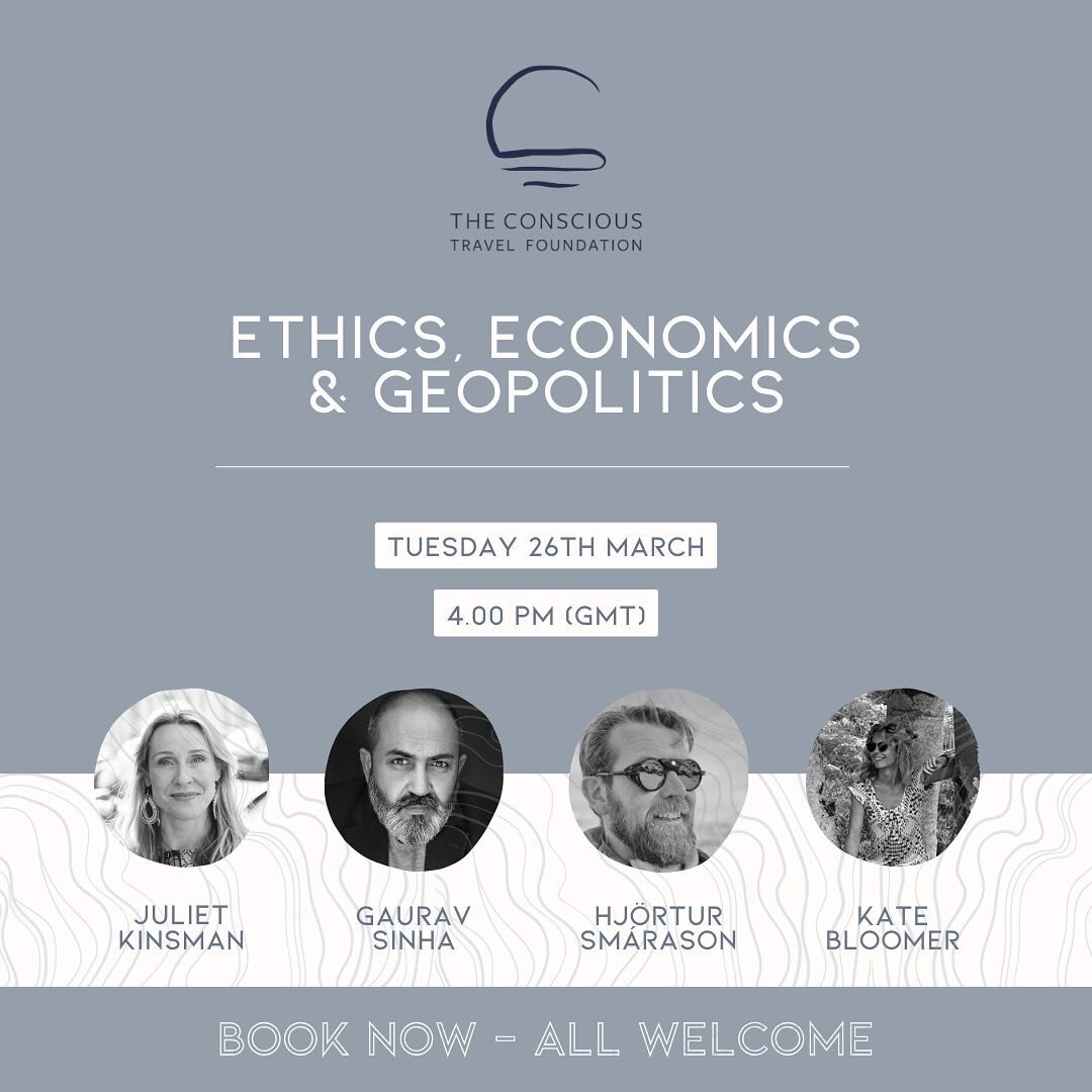 OPEN WEBINAR | ETHICS, ECONOMICS &amp; GEOPOLITICS

Join us for a thought-provoking webinar that unravels the complexities of ethical decision-making in travel and sheds light on the transformative potential of tourism in regions marked by controvers