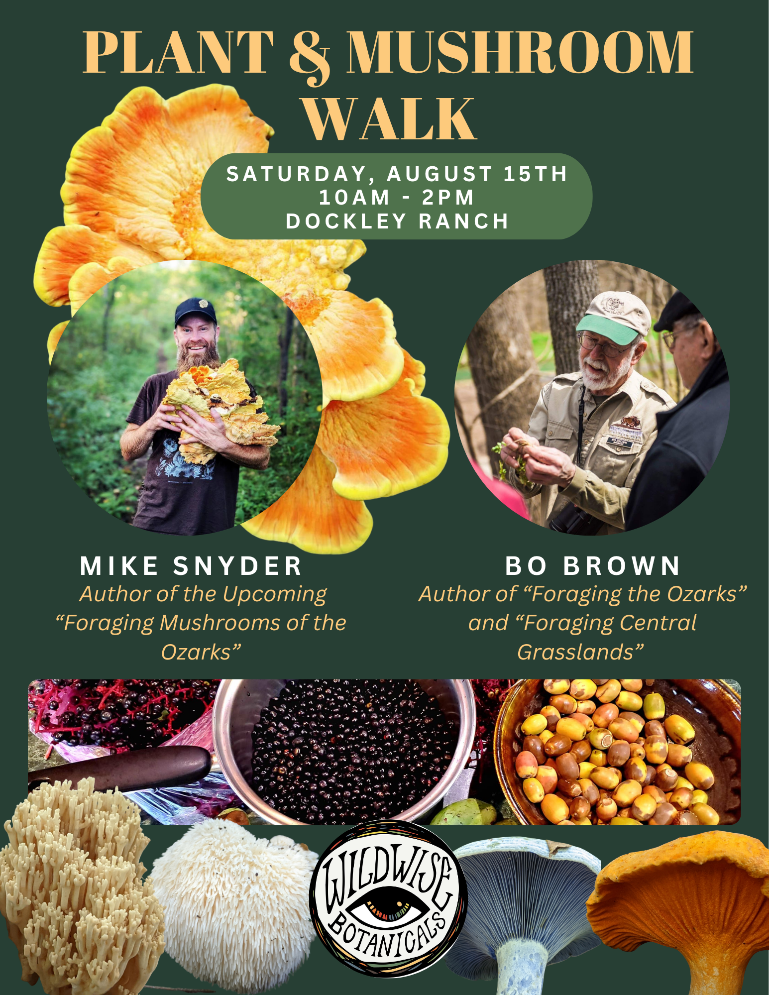 Summer Plant and Mushroom Walk With Bo Brown and Mike Snyder - Dockley Ranch 2026
