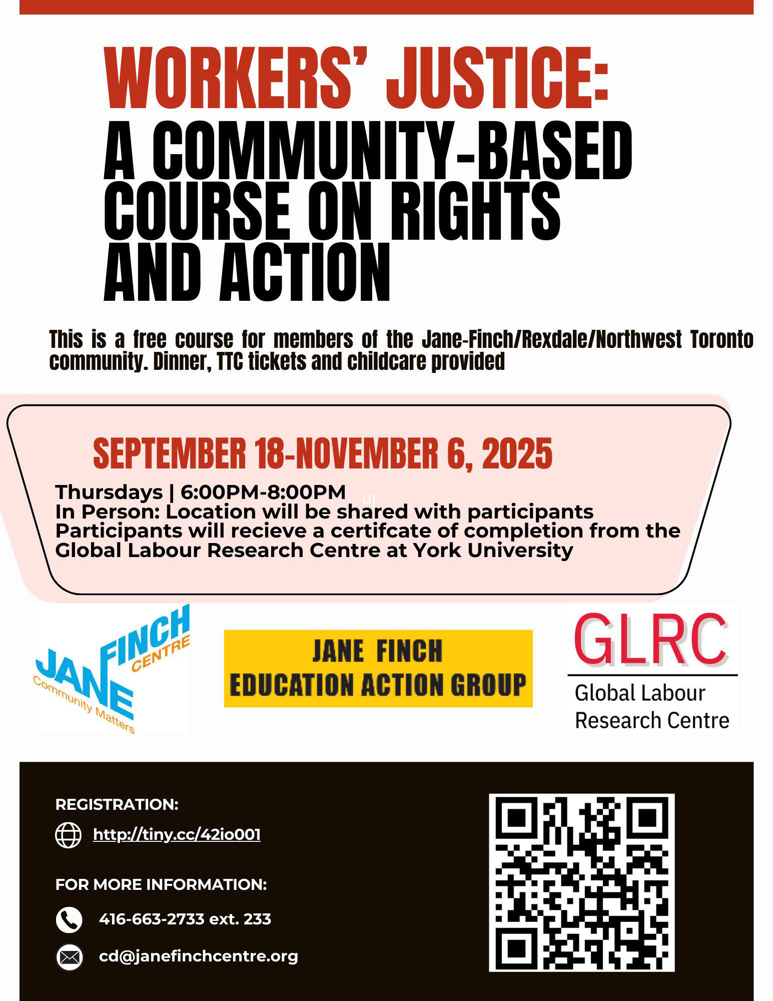 Workers’ Justice: A community-Based Course On Rights and Action