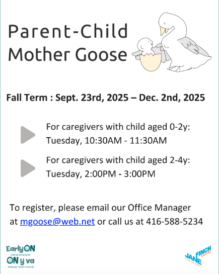 Parent-Child Mother Goose Program with EarlyON