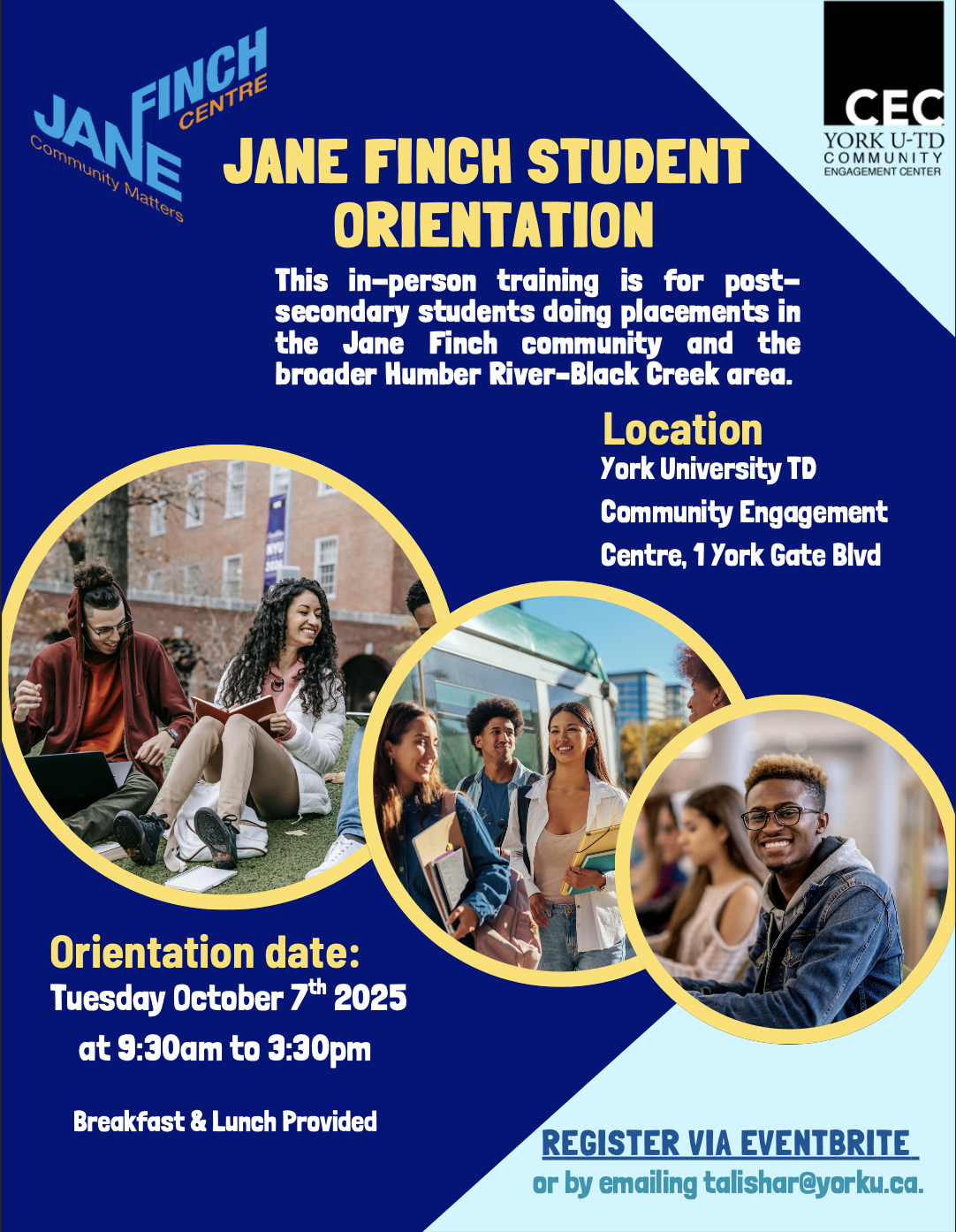 Jane Finch StudeNT Orientation