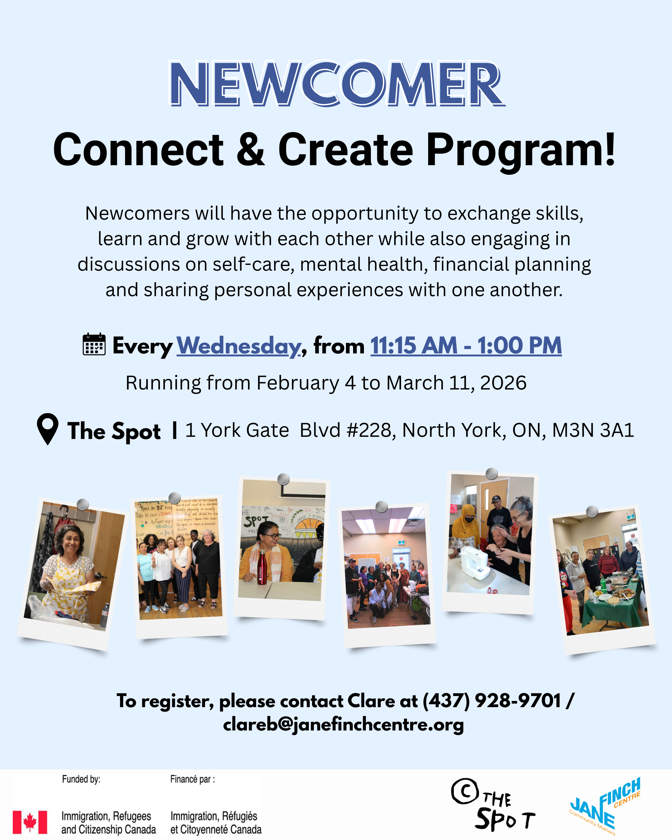 Newcomer Connect and Create Program