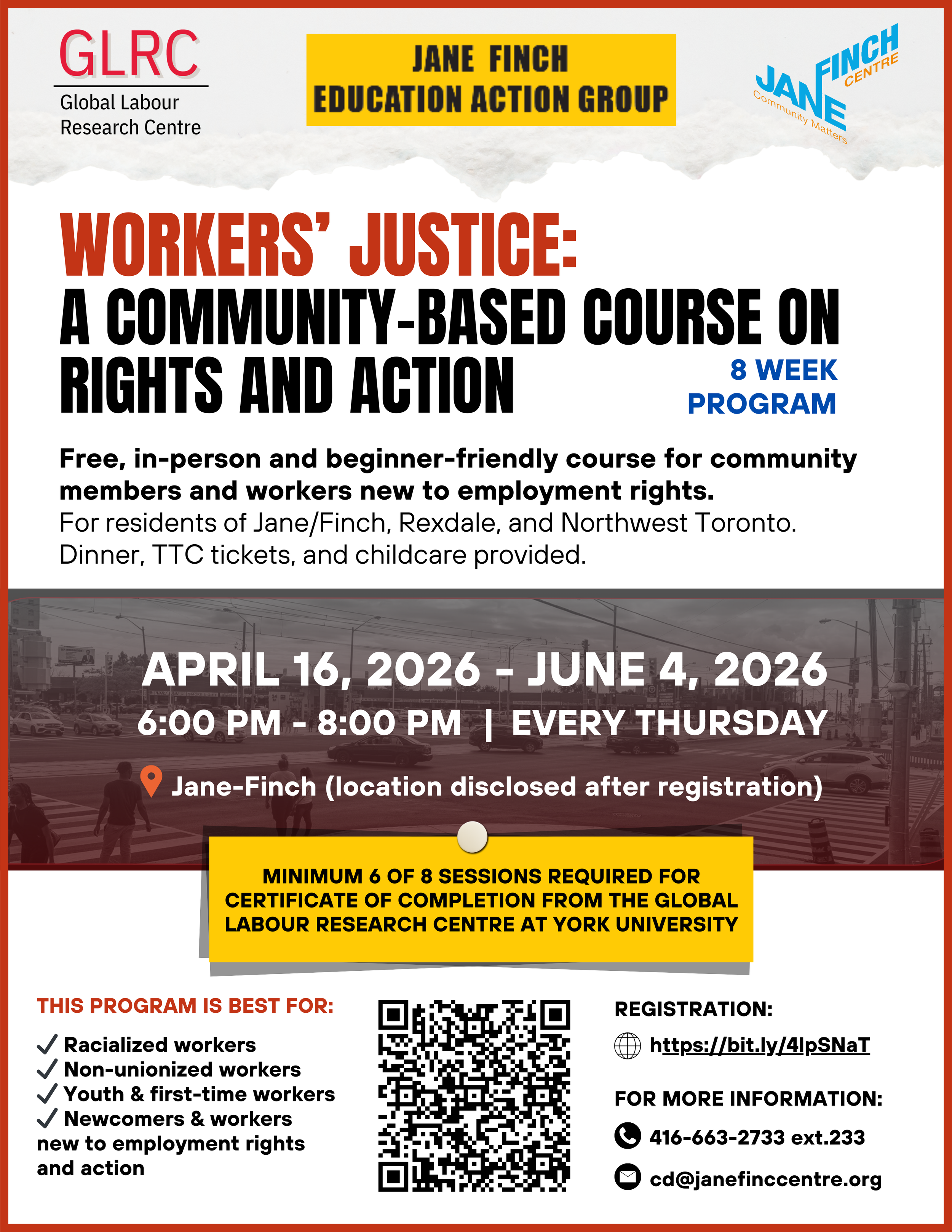 Workers’ Justice: A community-Based Course On Rights and Action