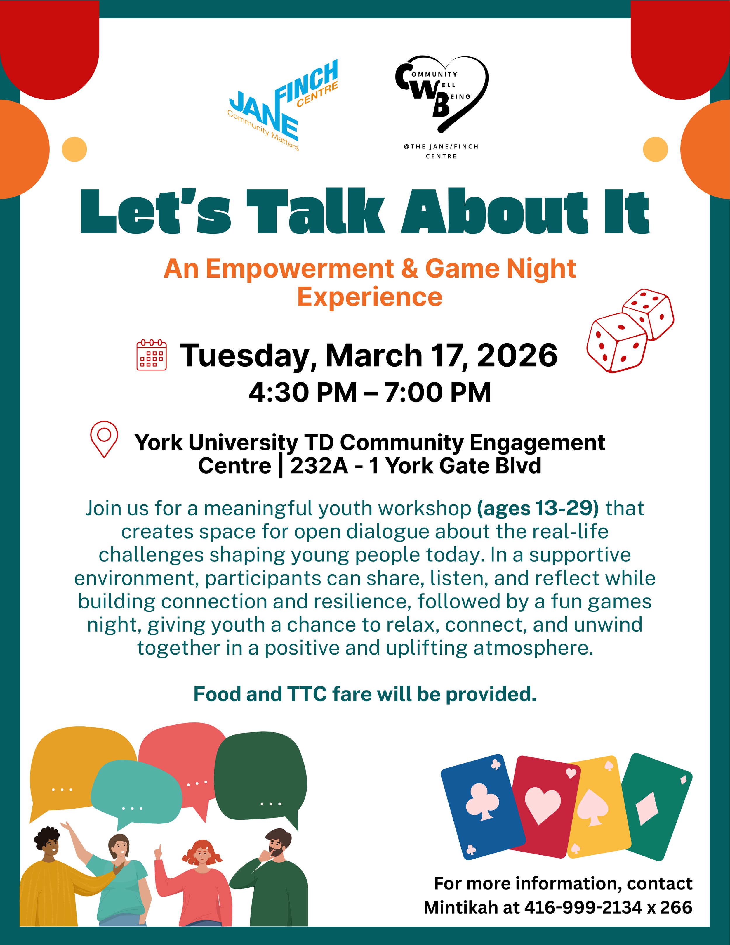 Let’s Talk About It - An empowerment and Game Night Experience