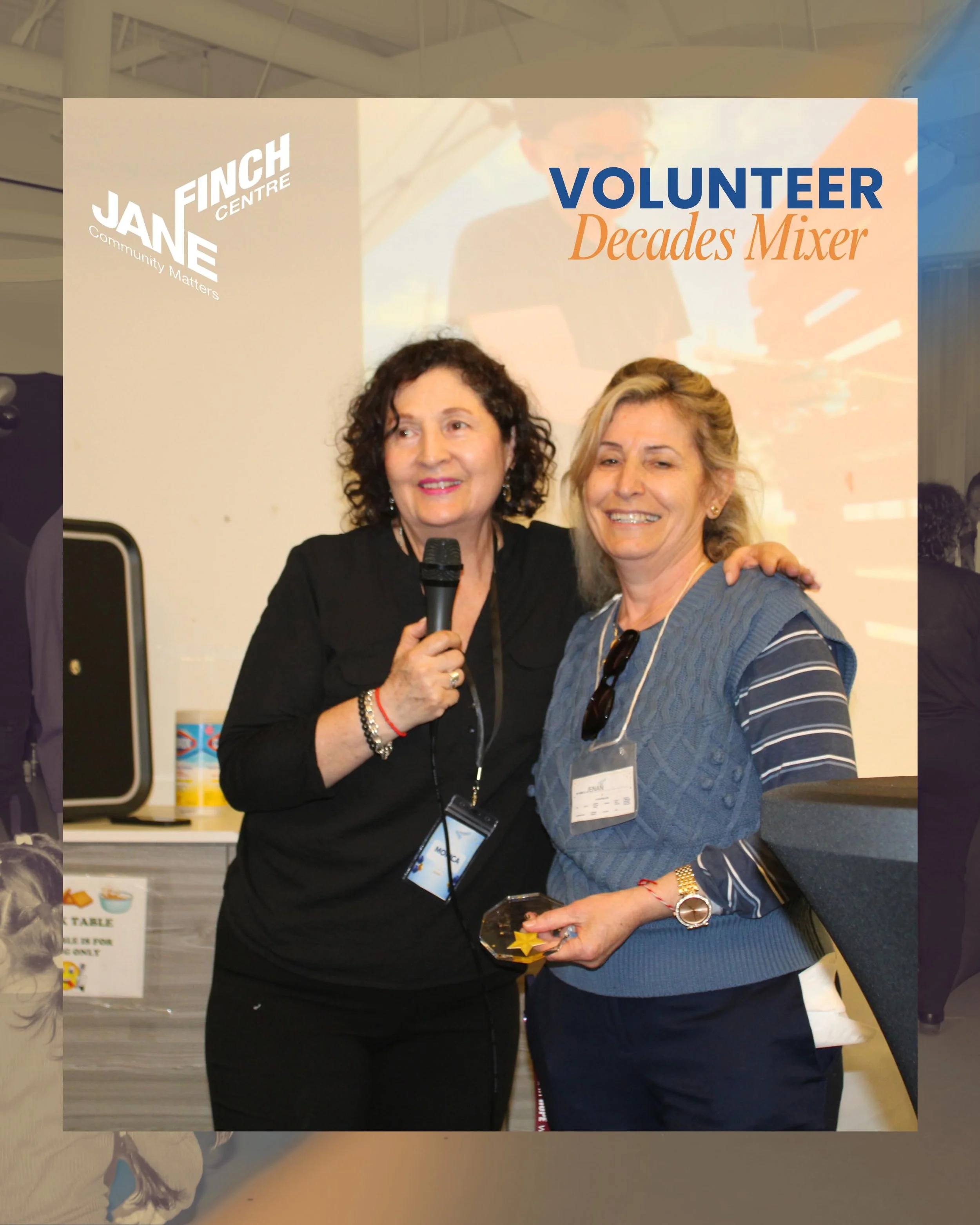 Volunteer Celebration: Decades Mixer! 💙

During National Volunteer Week, we gathered to celebrate and reflect on the many contributions of volunteers who have supported JFC over the past five decades. This evening was an opportunity to recognize the