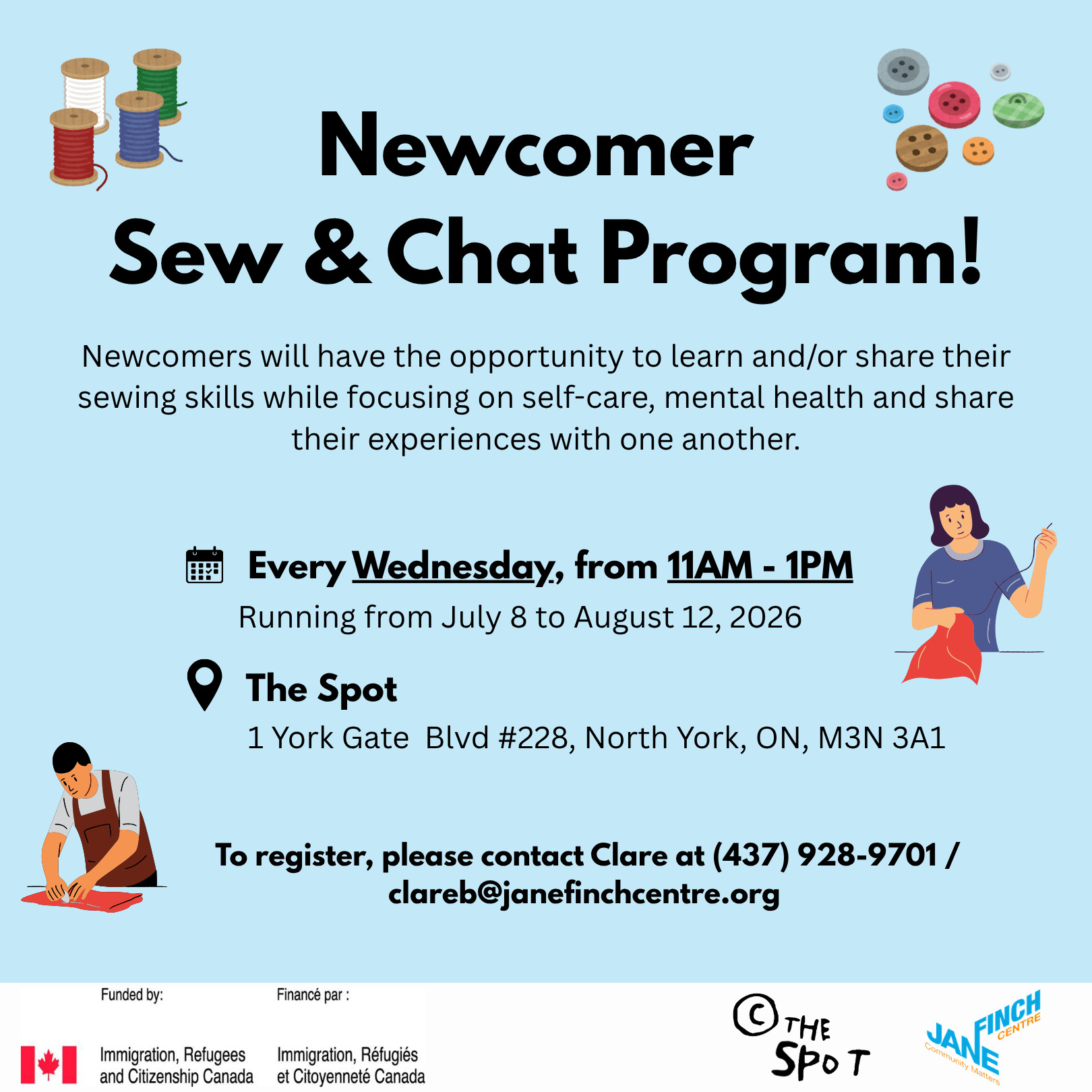 Newcomer Sew &amp; Chat Program