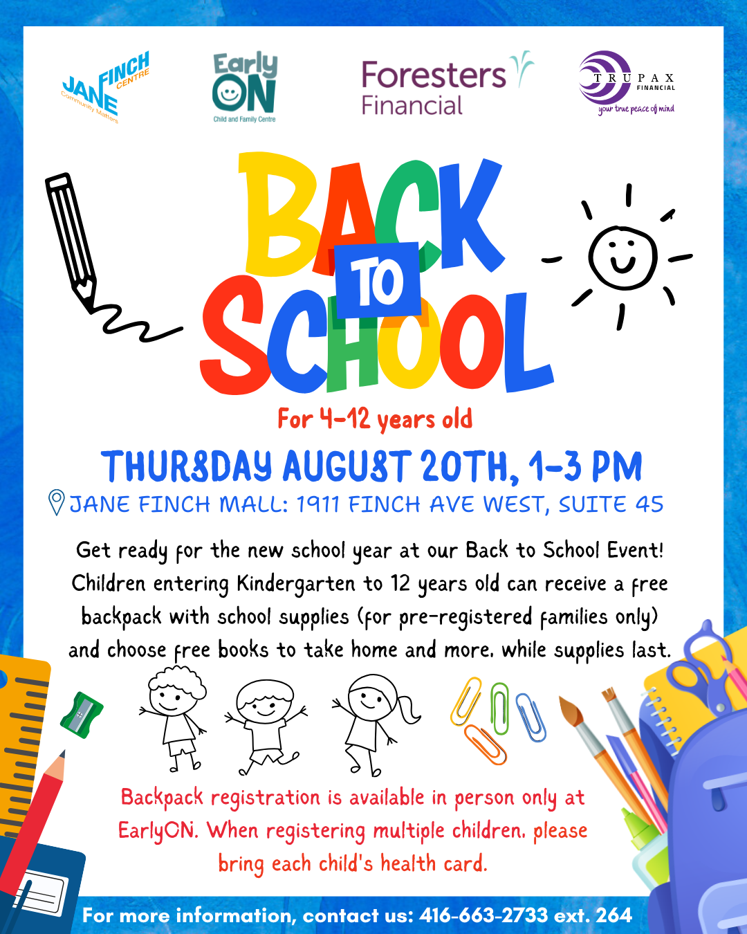 Back to School - EarlyON