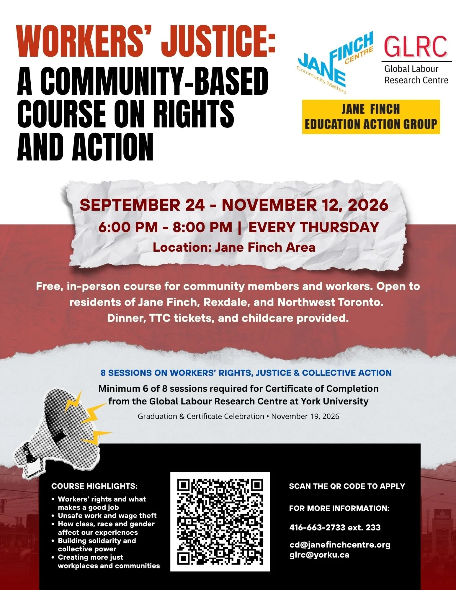 Workers’ Justice: A community-Based Course On Rights and Action
